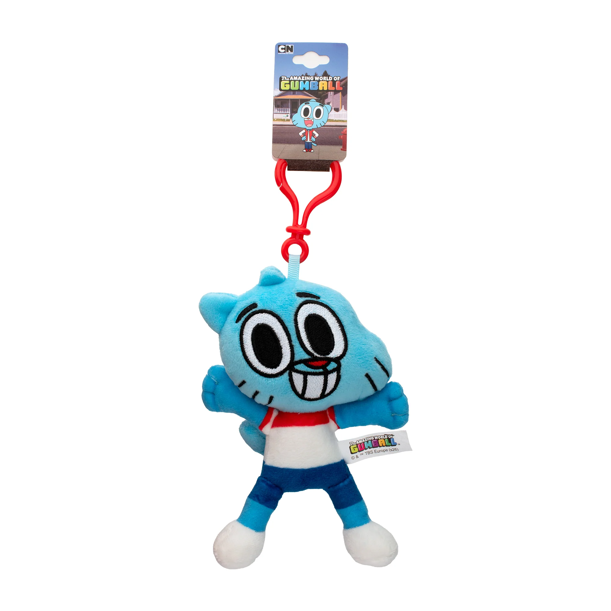 Amazing World of Gumball Blue Cartoon Cat Plush Keychain - Image 4