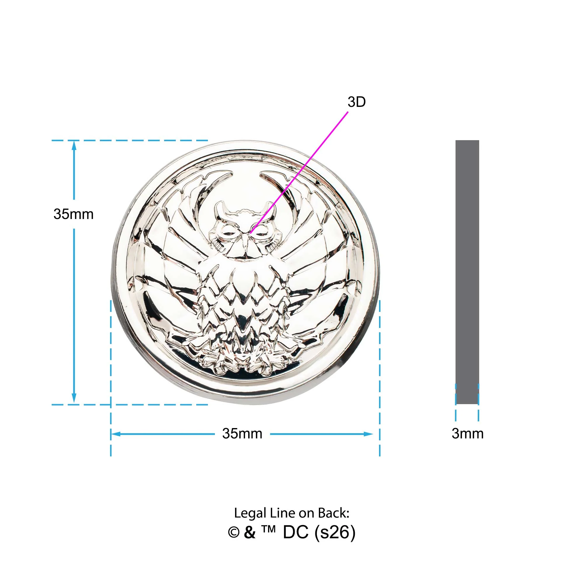 DC Comics Batman Court of Owls Pin - Image 4