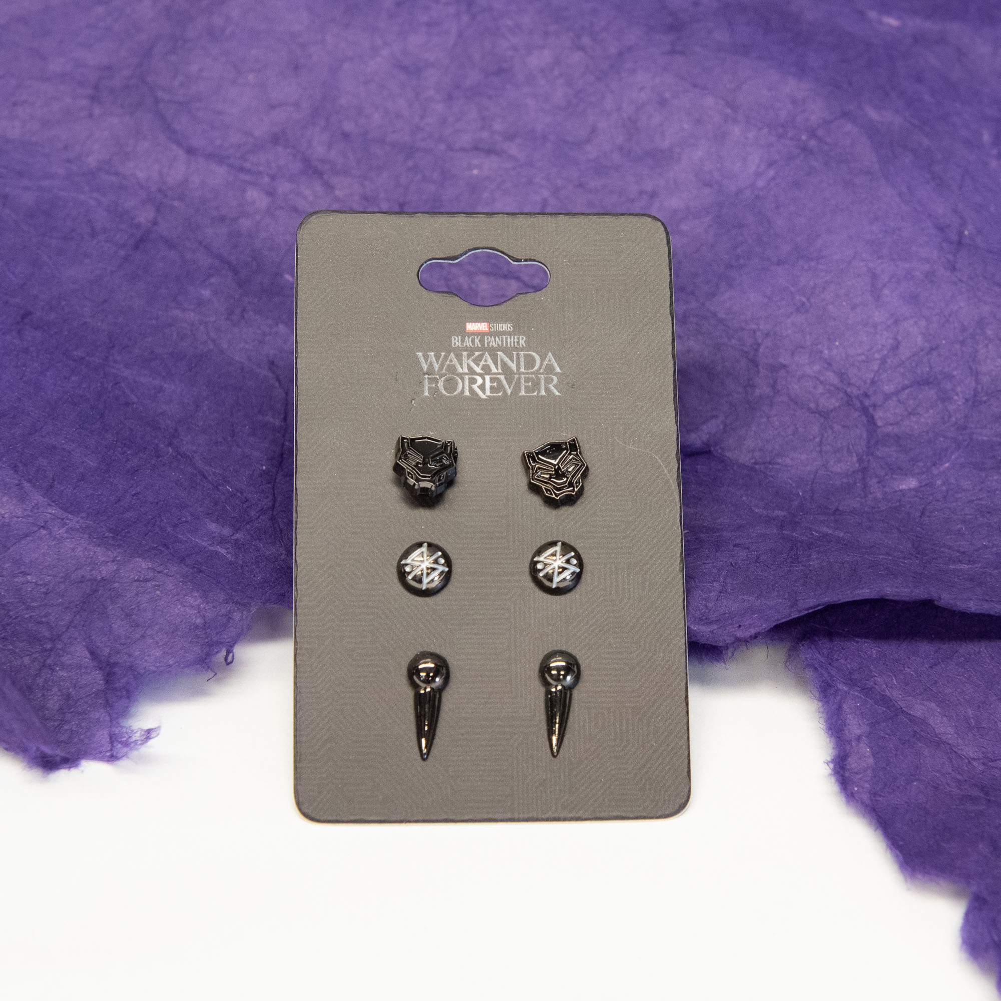 Black Panther: Wakanda Forever Black Plated Symbol Stud Pack - Image 4