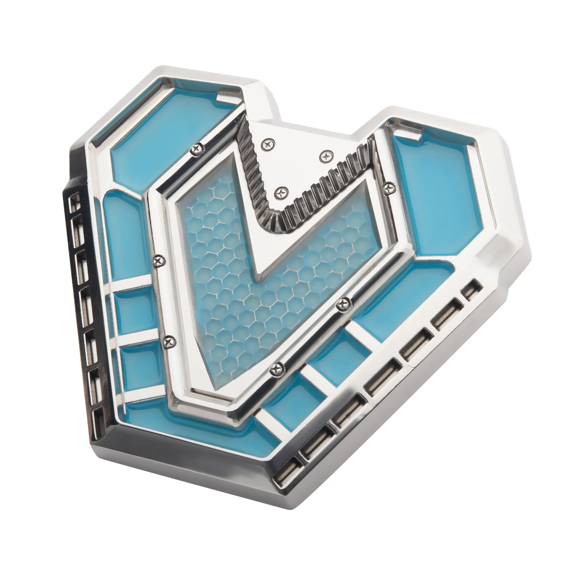 Wakanda Forever Iron Heart Arc Reactor Replica Glow In The Dark Magnetic Pin - Image 5