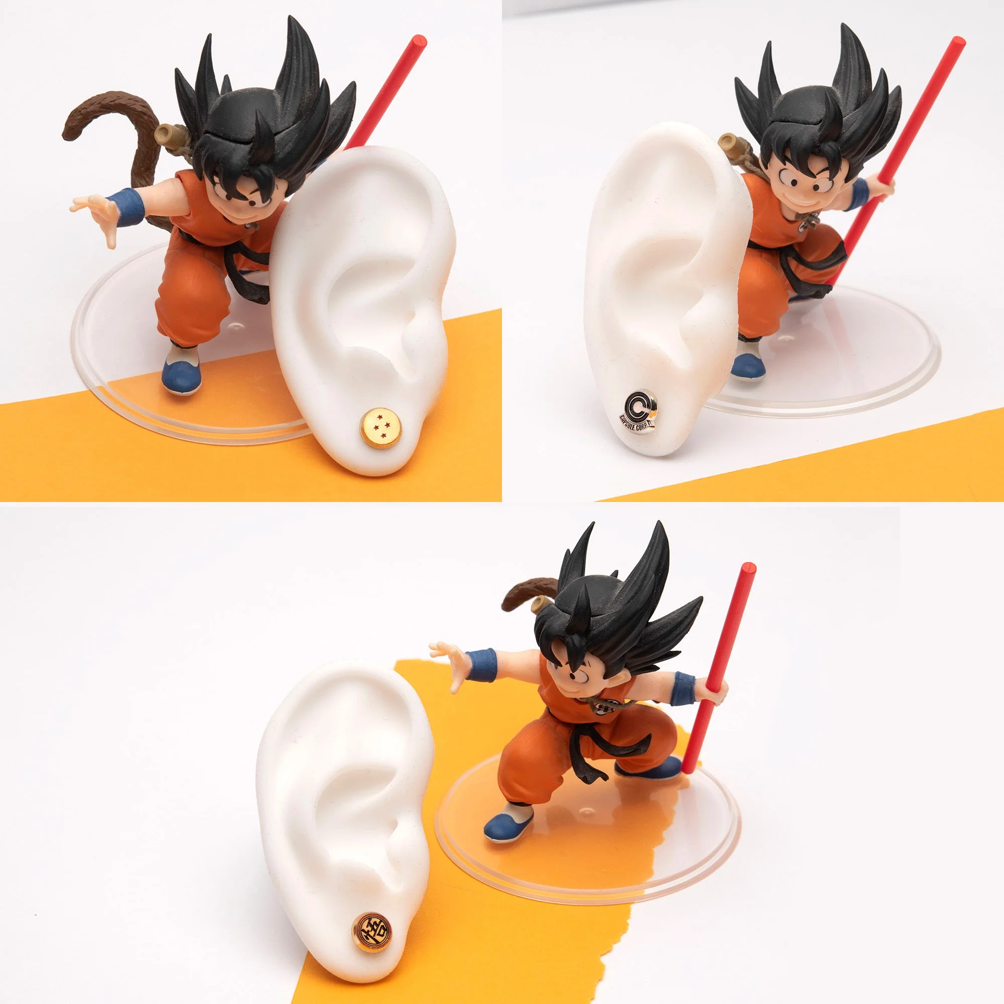 Dragon Ball Z 3 Pairs Earrings Set - Image 3