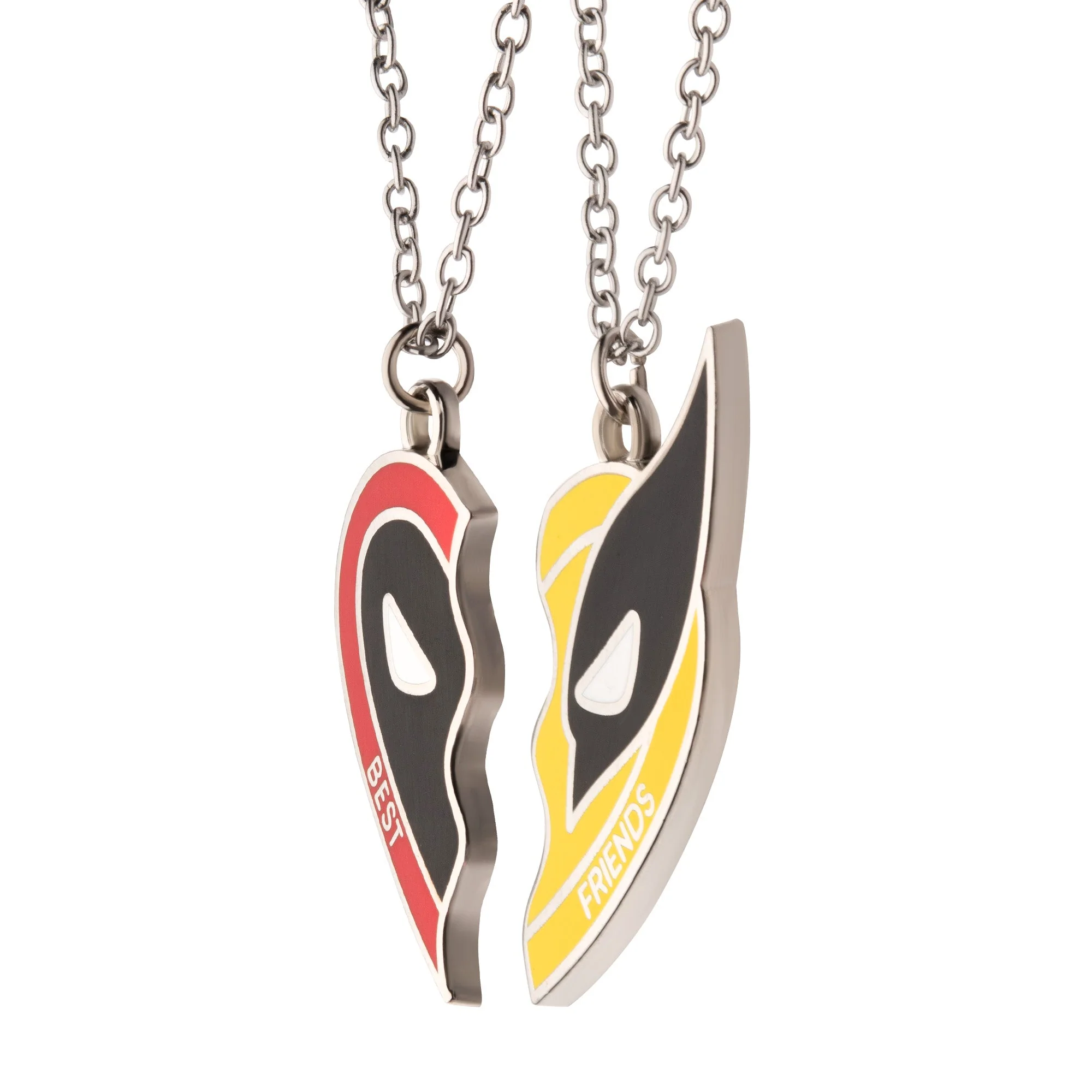 Deadpool and Wolverine Best Friends Heart Necklace Set - Image 5