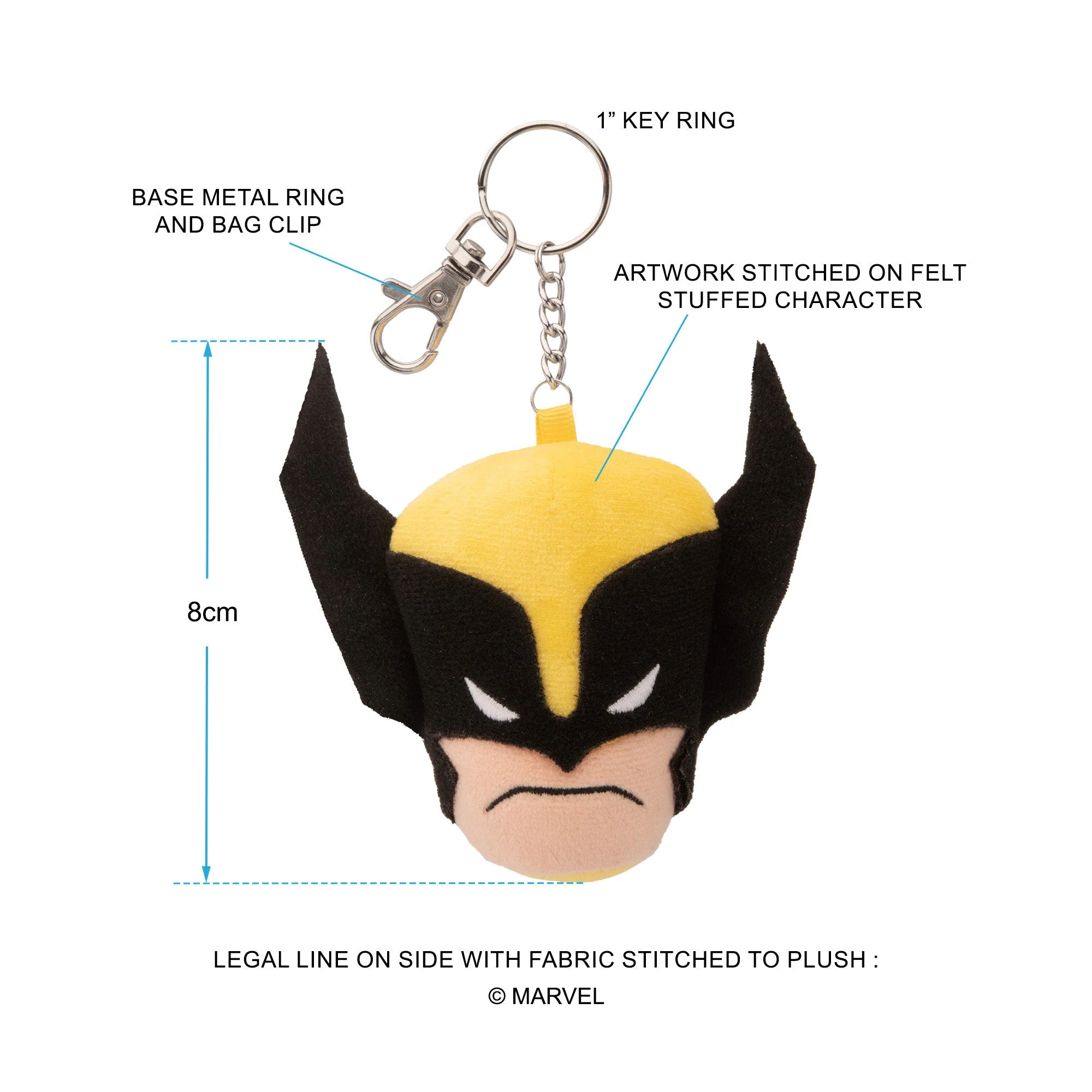 Deadpool Wolverine Plush Keychain - Image 3