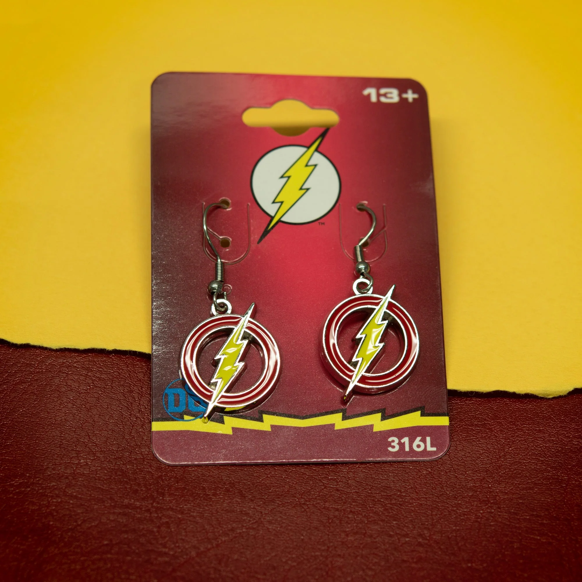 DC Comics The Flash Logo Hook Earrings - Image 3