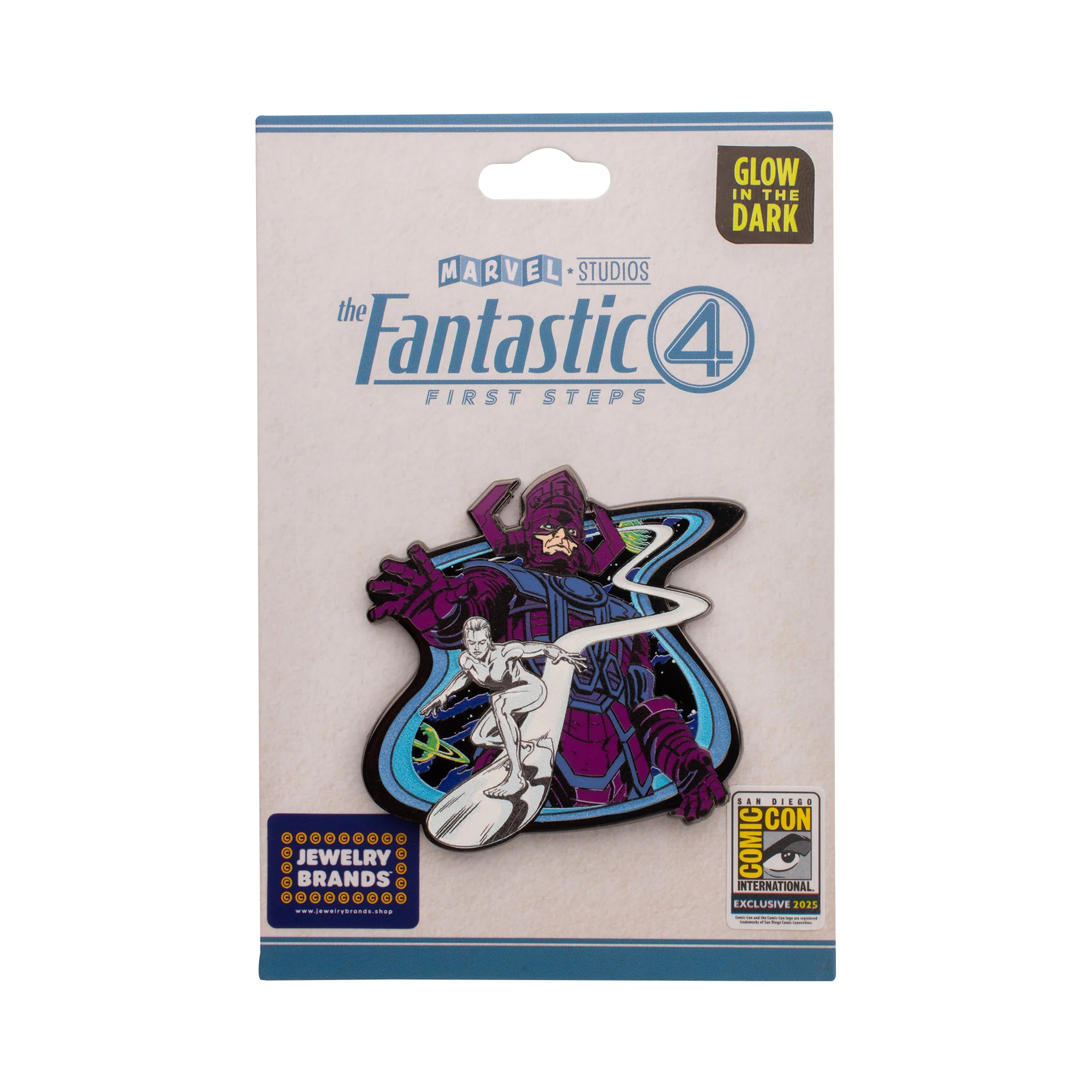 Fantastic Four Galactus and Silver Surfer with Glow Enamel Pin - Image 2