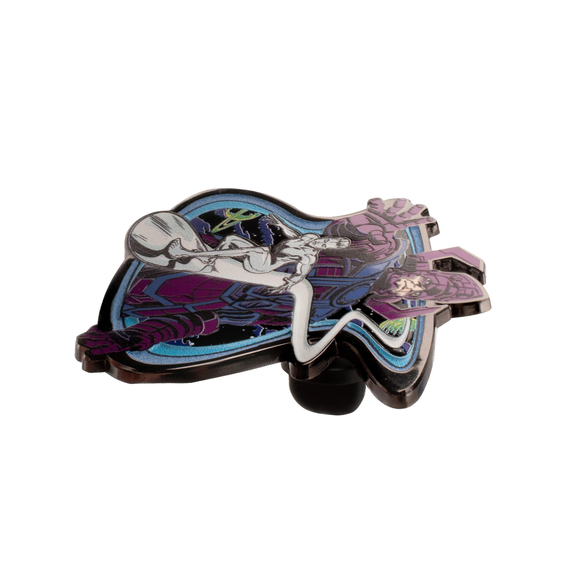 Fantastic Four Galactus and Silver Surfer with Glow Enamel Pin - Image 5