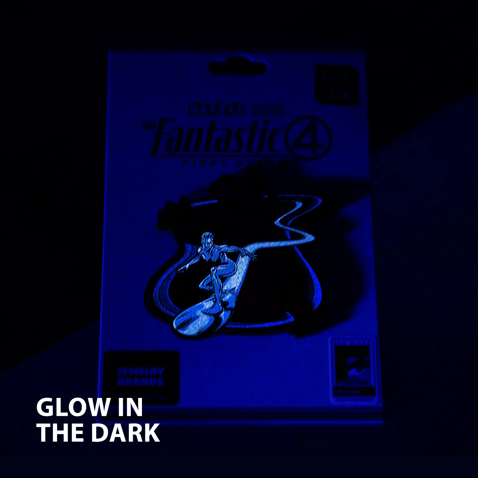 Fantastic Four Galactus and Silver Surfer with Glow Enamel Pin - Image 6