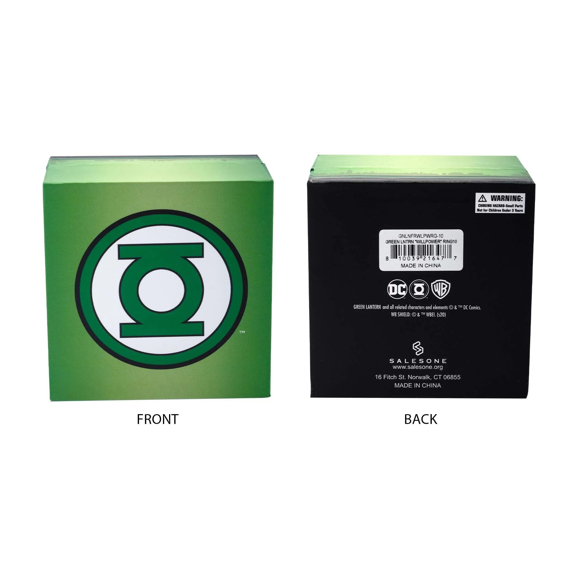 DC Comics Green Lantern "Will Power" Symbol Stainless Steel Ring - Image 5