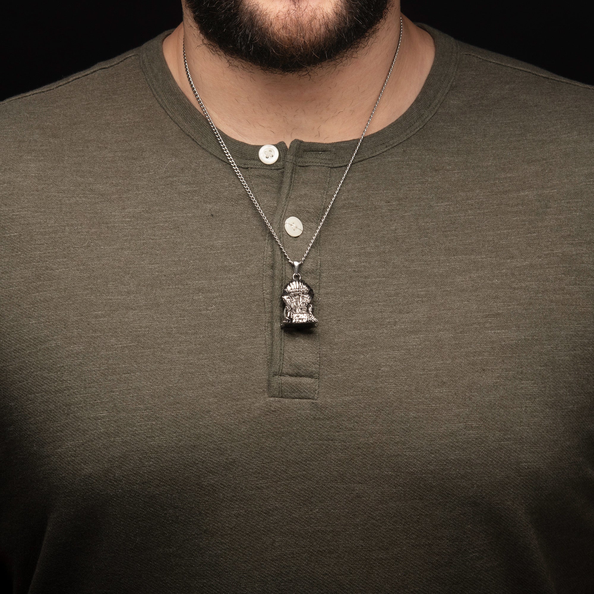 Game of Thrones Iron Throne 3D Pendant Necklace - Image 3