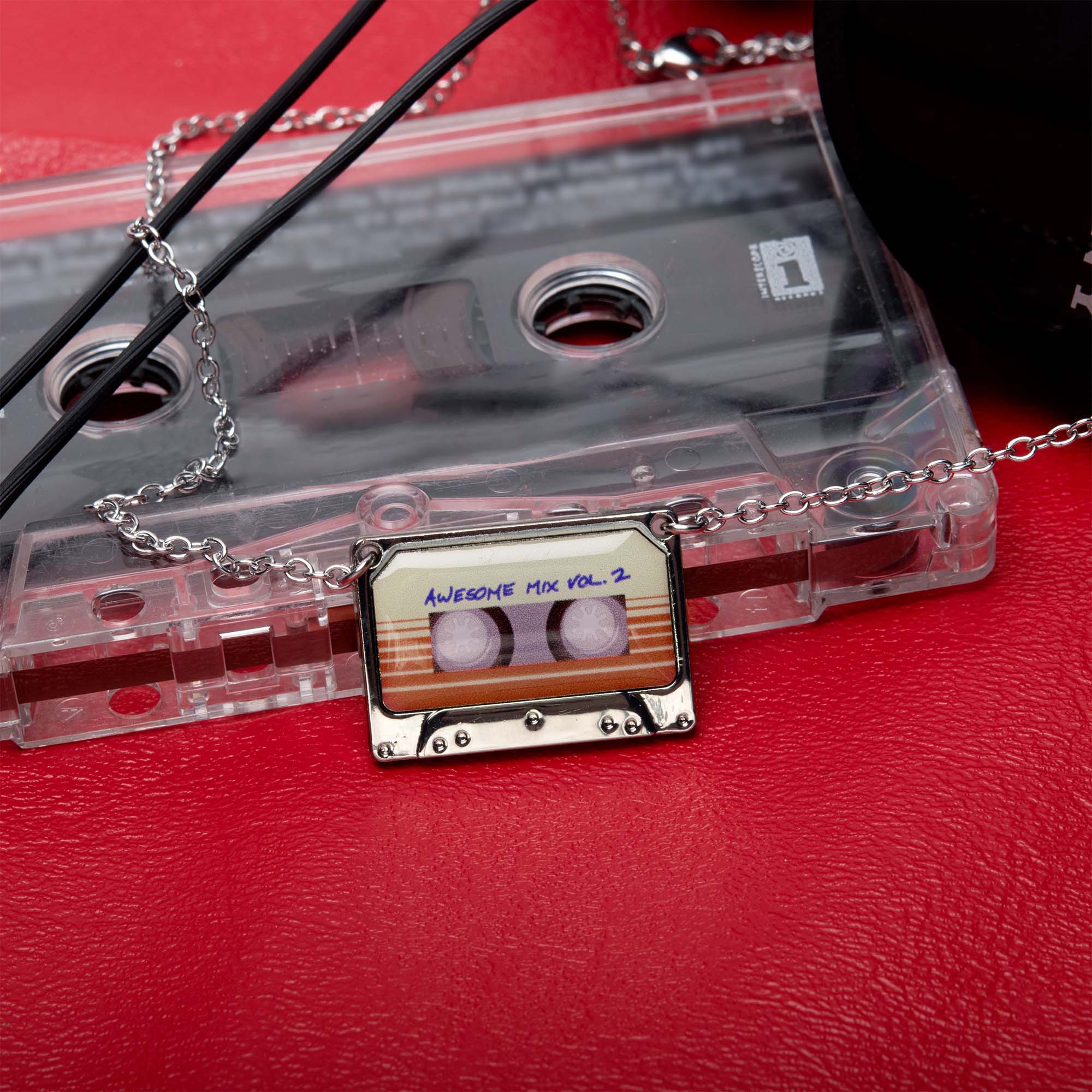 Marvel Guardians of the Galaxy Awesome Mix Vol. 2 Tape Pendant Necklace - Image 4