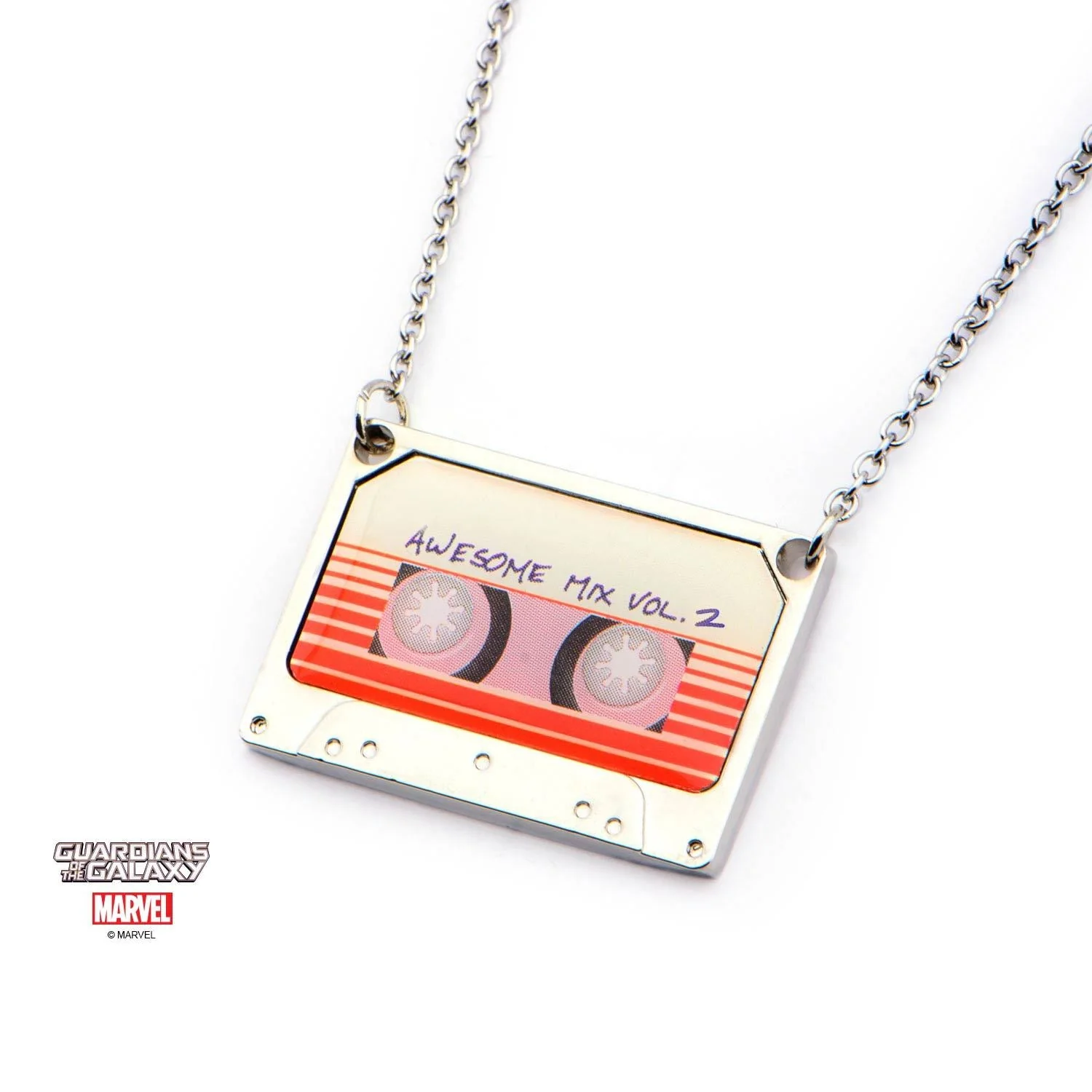 Marvel Guardians of the Galaxy Awesome Mix Vol. 2 Tape Pendant Necklace - Image 6