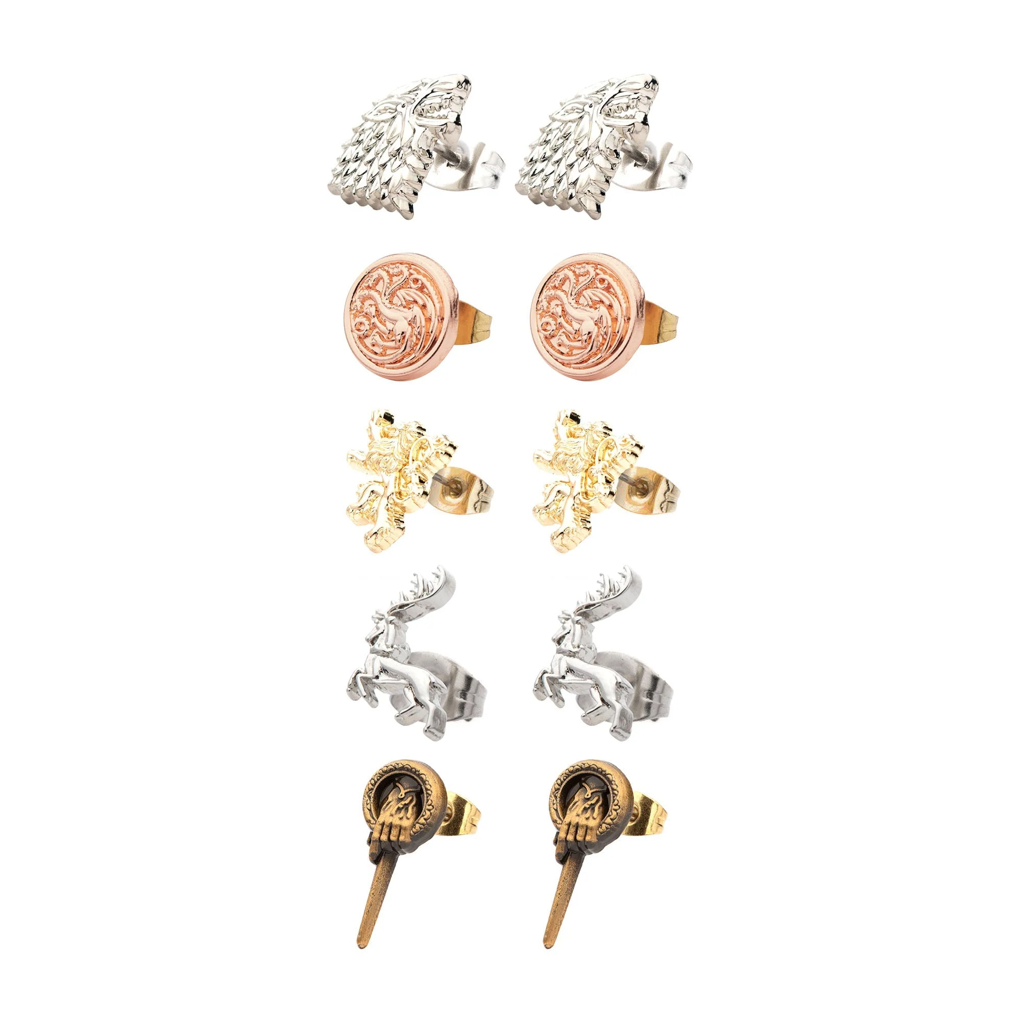 Game of Thrones House Sigil Stud Earring Set - Image 4