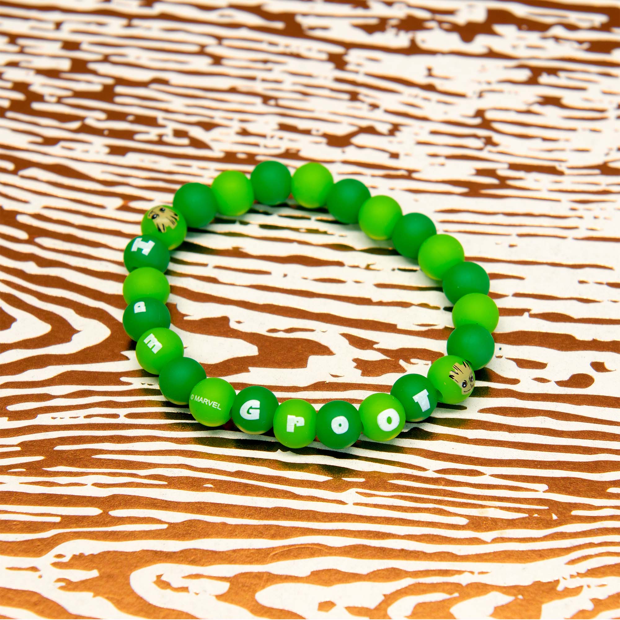 Marvel Guardians of the Galaxy Groot Silicone Beads Bracelet - Image 4