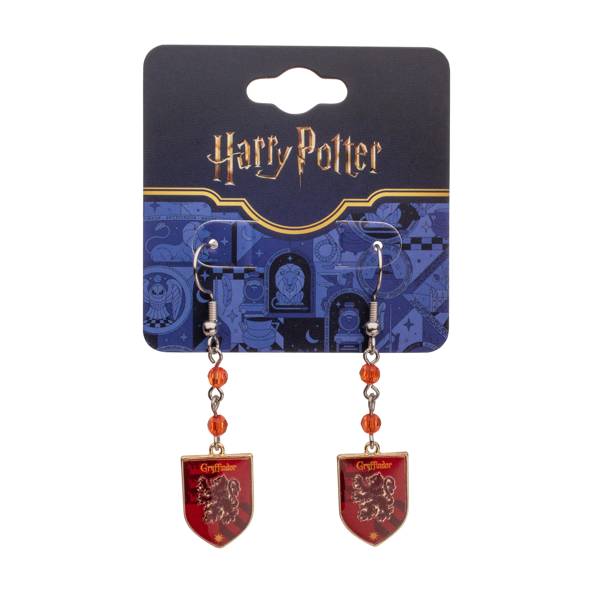Harry Potter Hogwarts Gryffindor House Earrings - Image 2