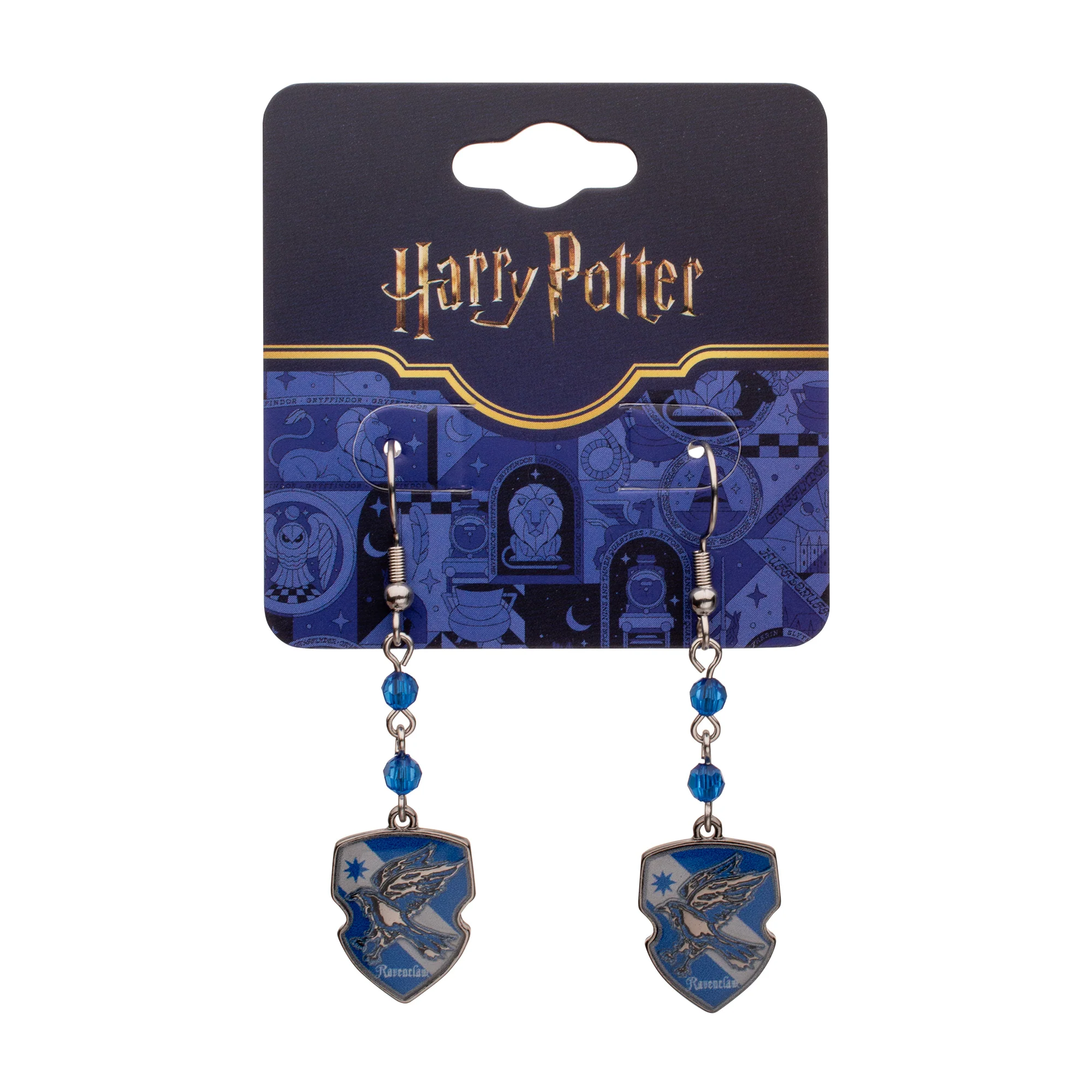 Harry Potter Hogwarts Ravenclaw House Earrings - Image 2