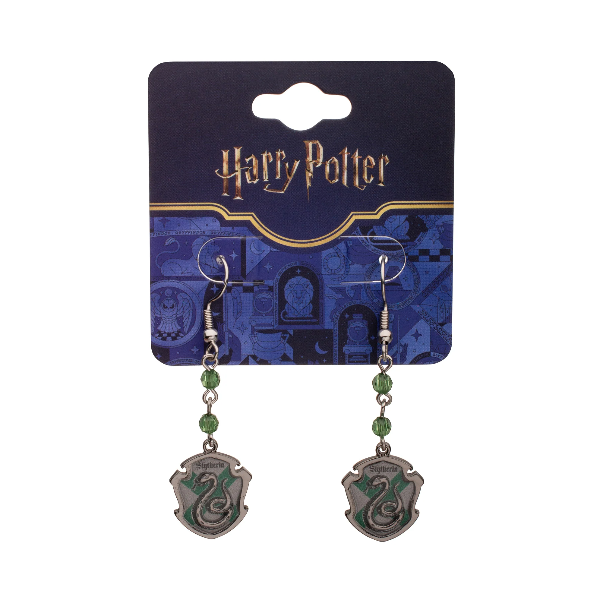 Harry Potter Hogwarts Slytherine House Earrings - Image 2