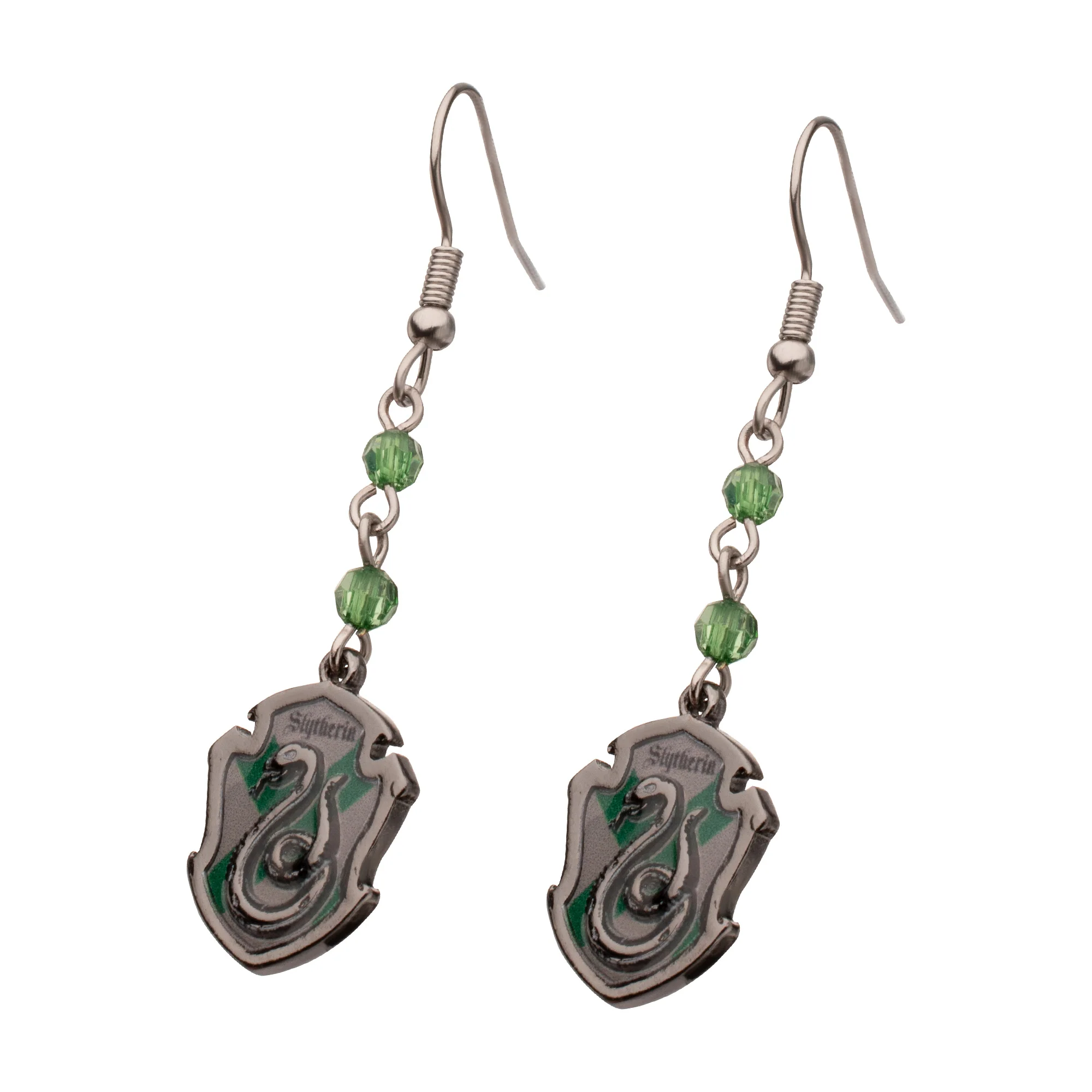 Harry Potter Hogwarts Slytherine House Earrings - Image 4