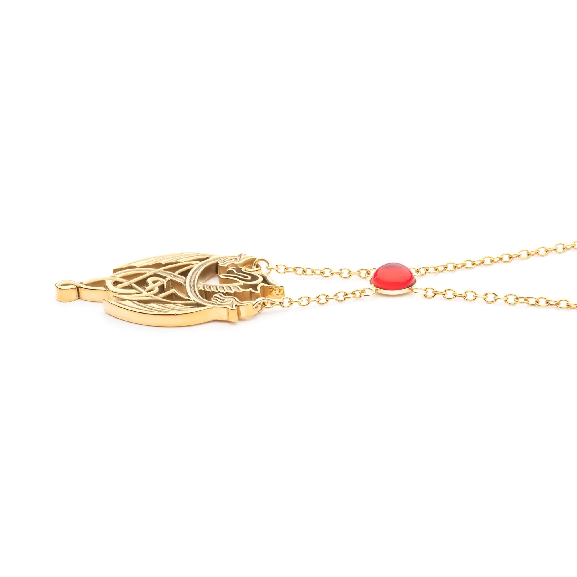 Game Of Thrones: House Of The Dragon 3 Dragon Pendant With Gem Necklace - Image 4