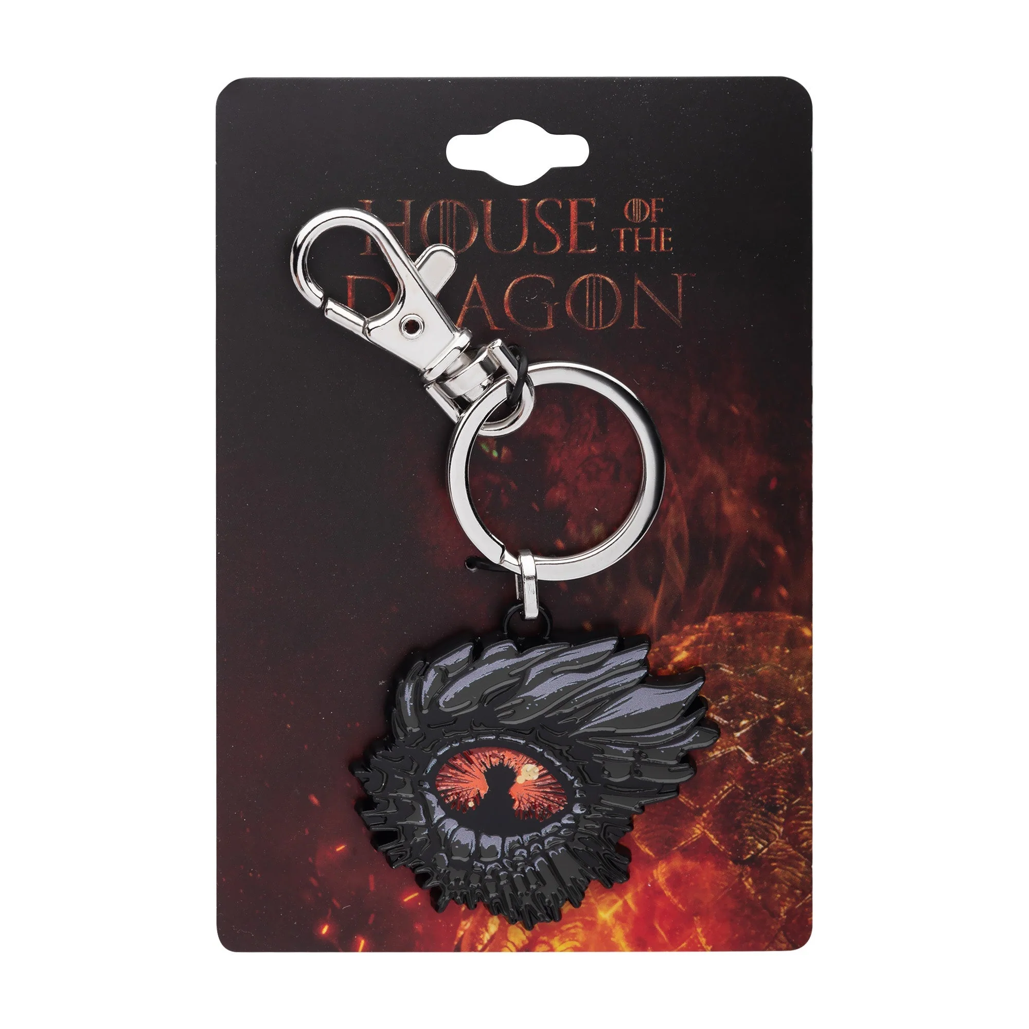 Game Of Thrones: House Of The Dragon Dragon Eye Throne Enamel Keychain - Image 2