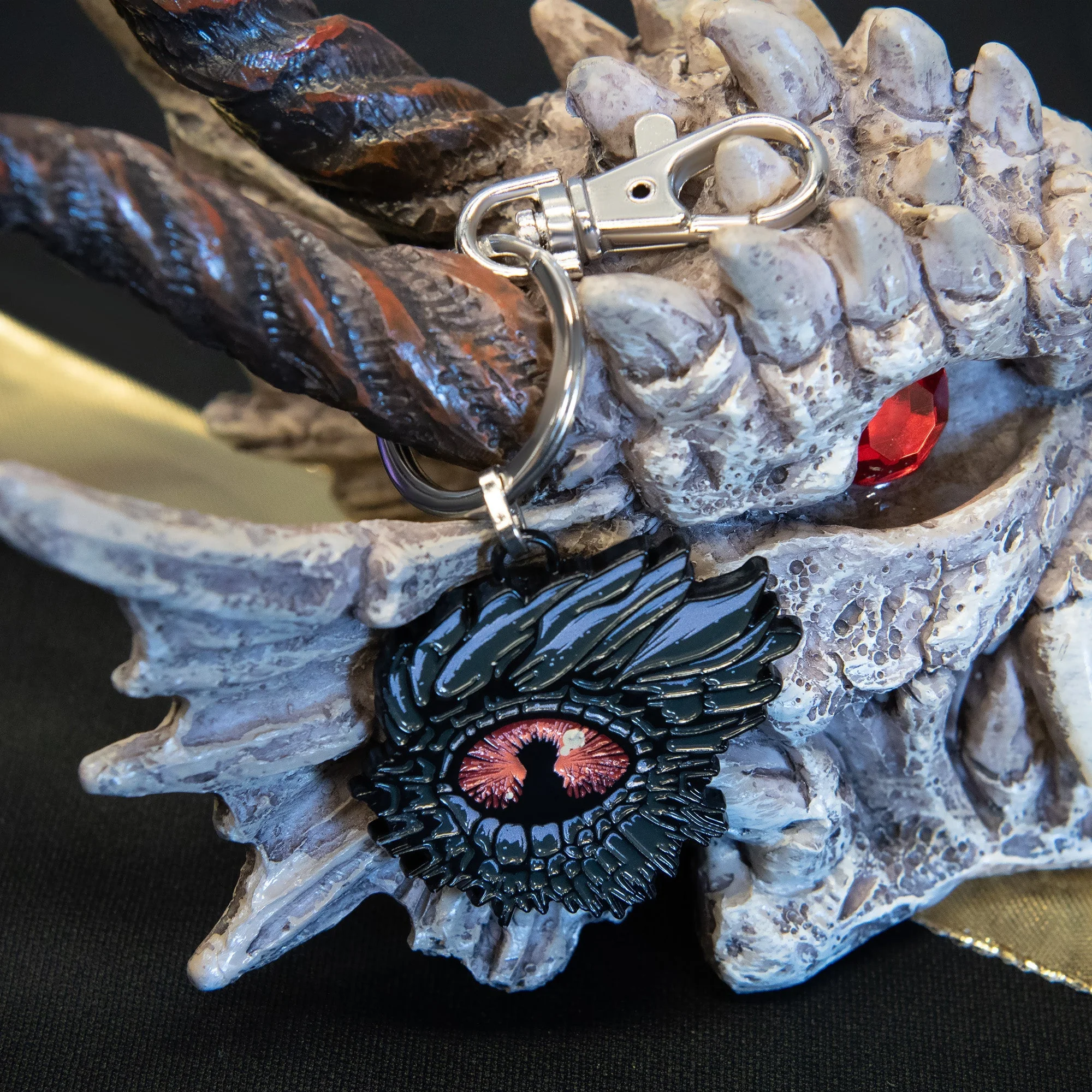 Game Of Thrones: House Of The Dragon Dragon Eye Throne Enamel Keychain - Image 5
