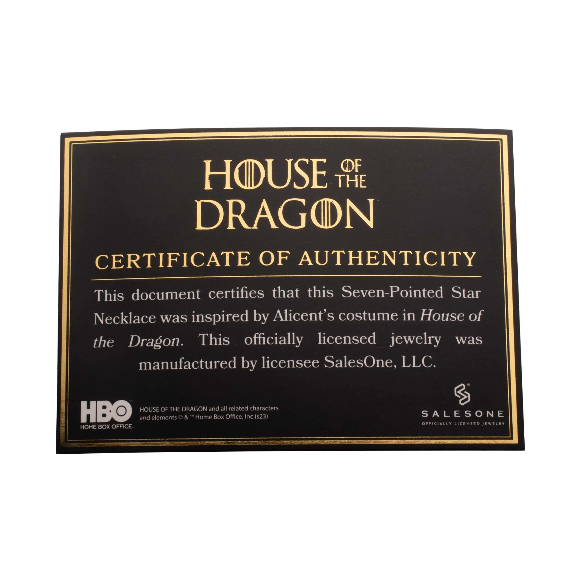 Game of Thrones: House of the Dragon Alicent 7 Pointed Star Pendant Necklace - Image 5