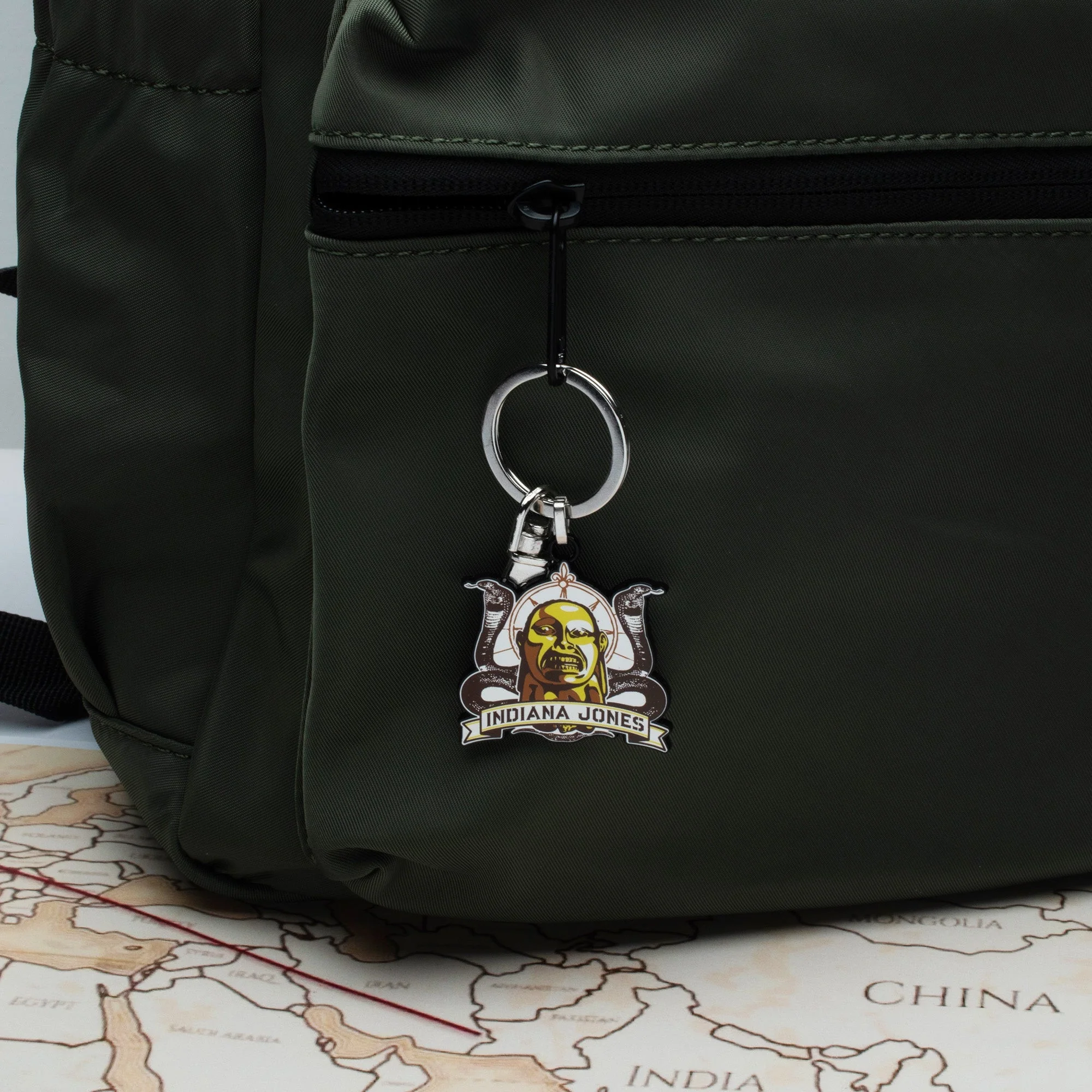 Indiana Jones Raiders of the Lost Ark Idol Snakes Keychain - Image 3