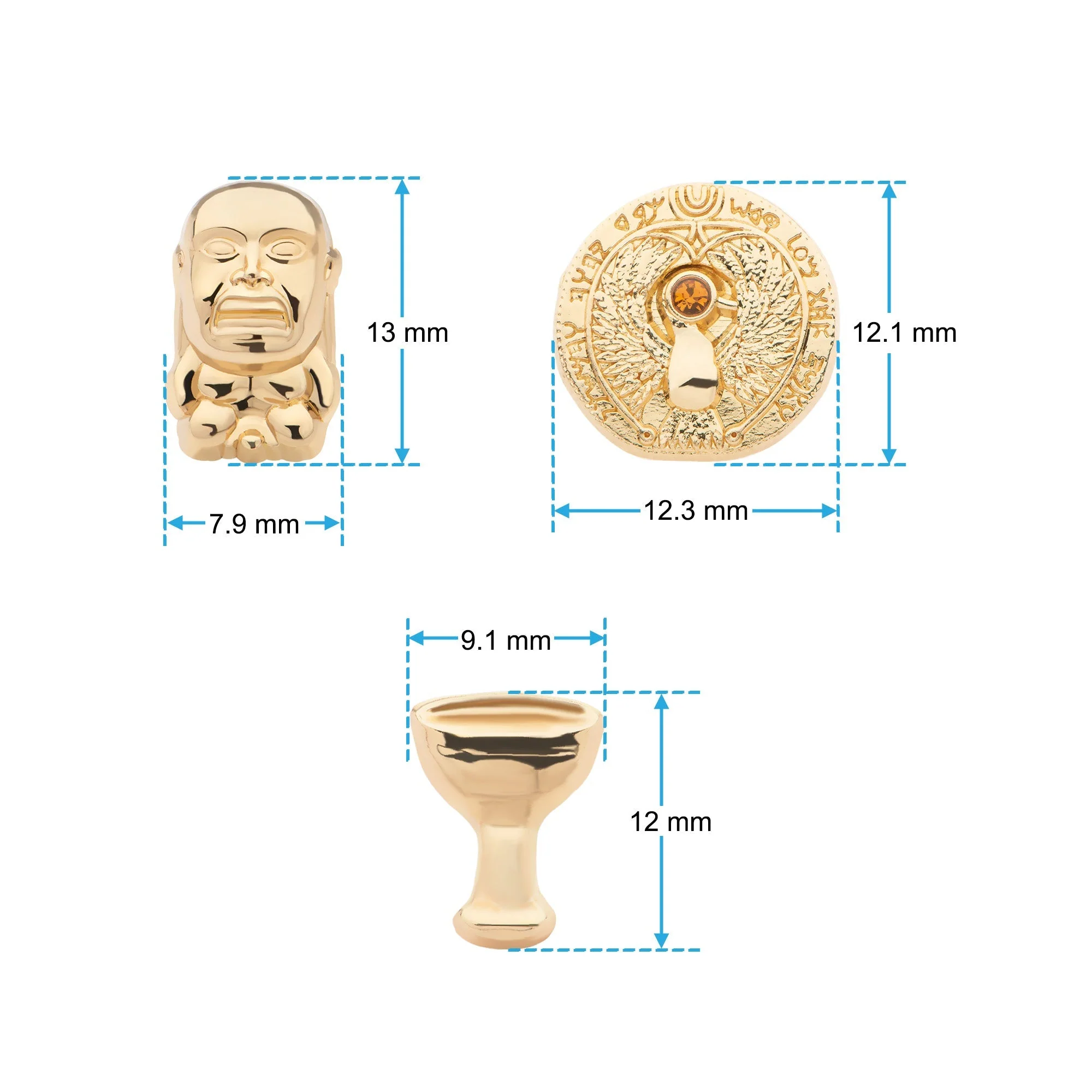 Indiana Jones Raiders of the Lost Ark Talisman, Holy Grail Stud pack (3pairs) - Image 4