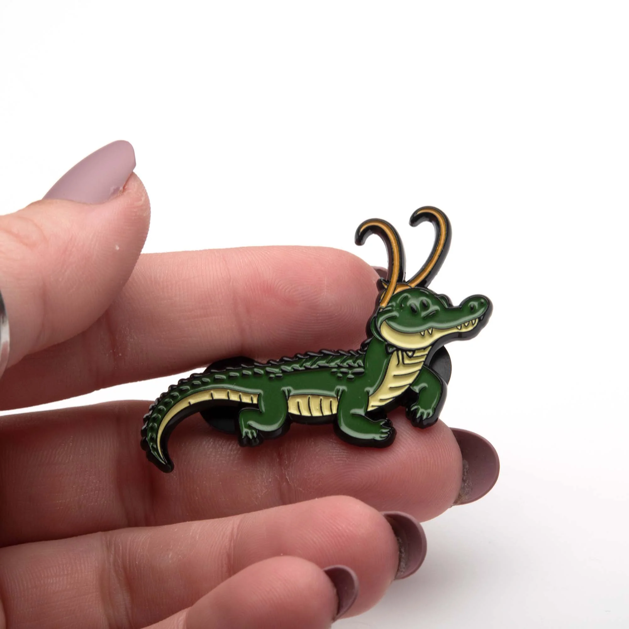Marvel Loki alligator Base Metal Pin - Image 2