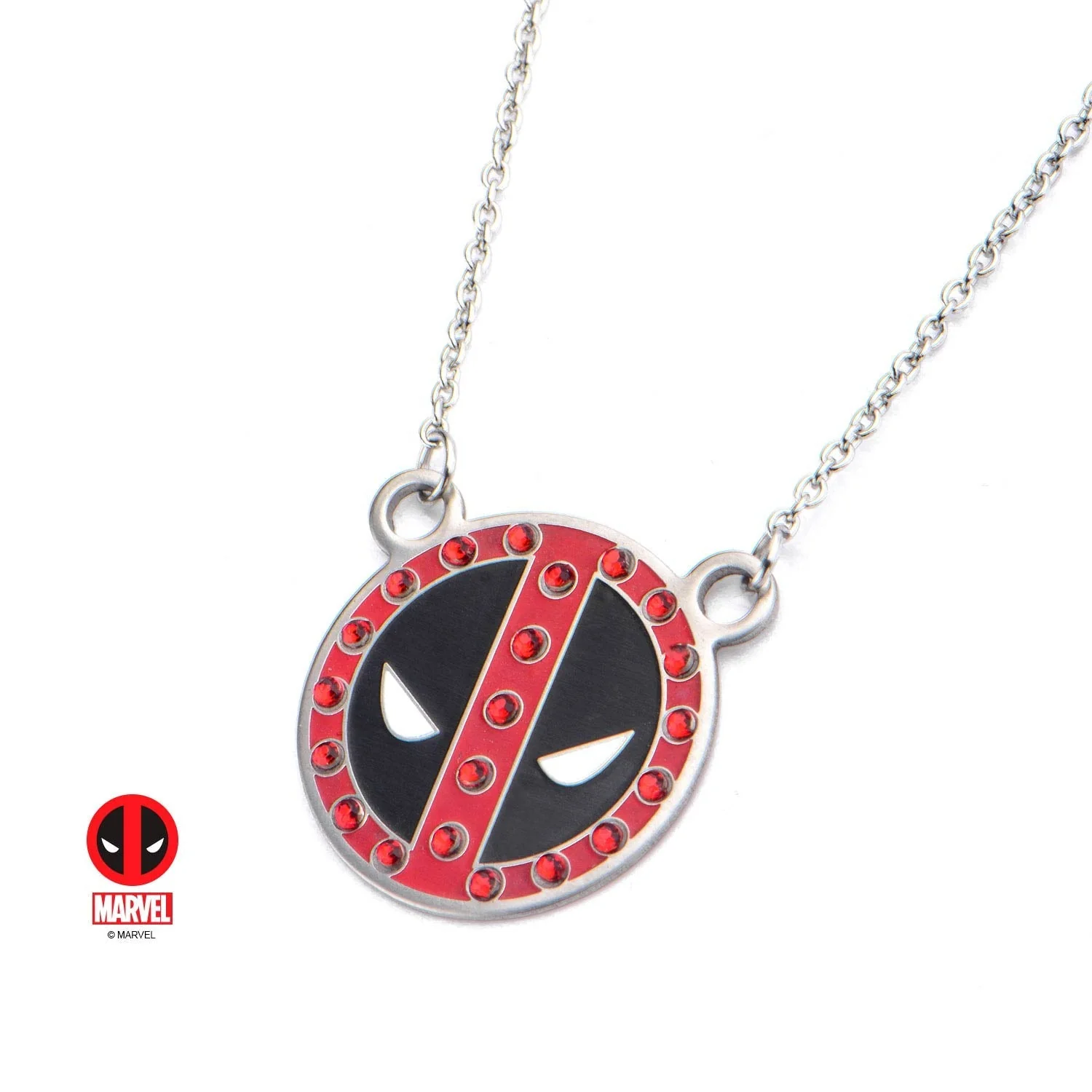 Marvel Deadpool with Gem Pendant Necklace - Image 4