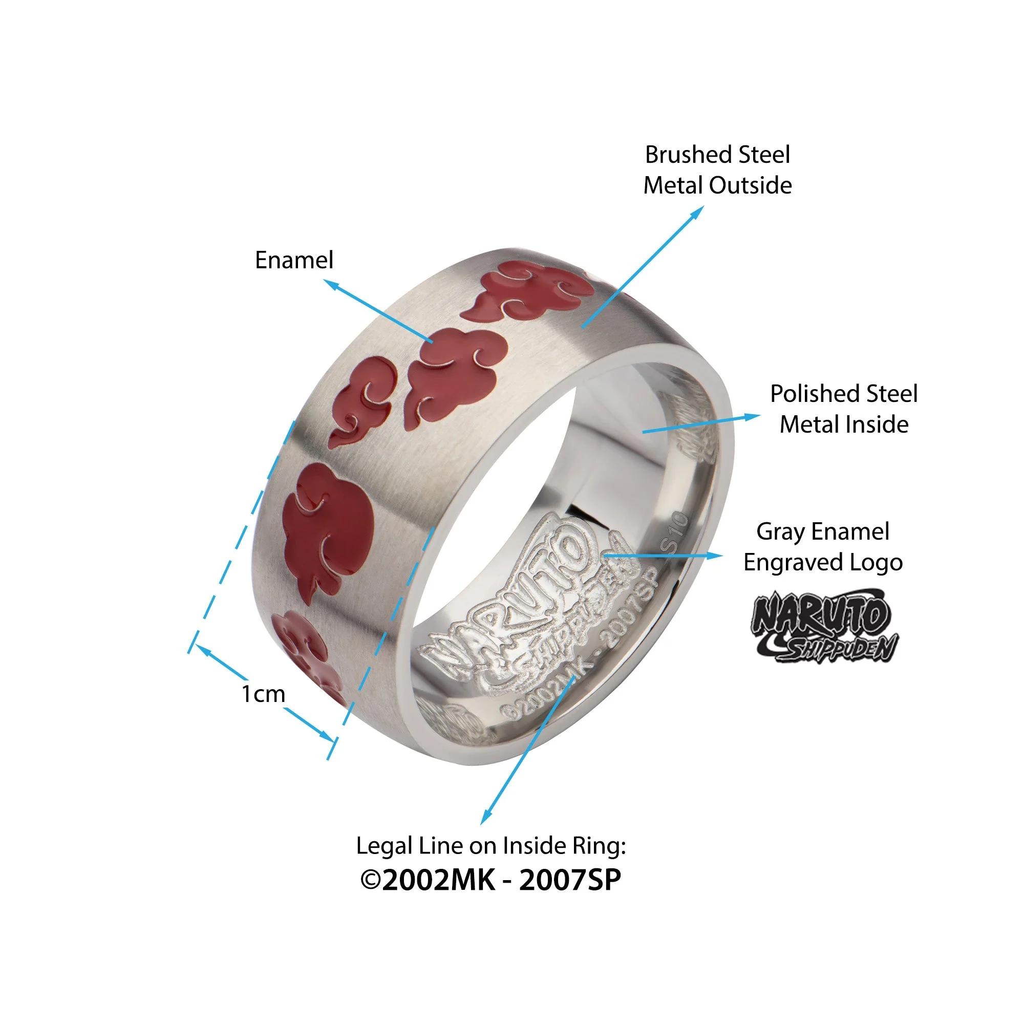 Naruto Akatsuki Logo Ring - Image 3