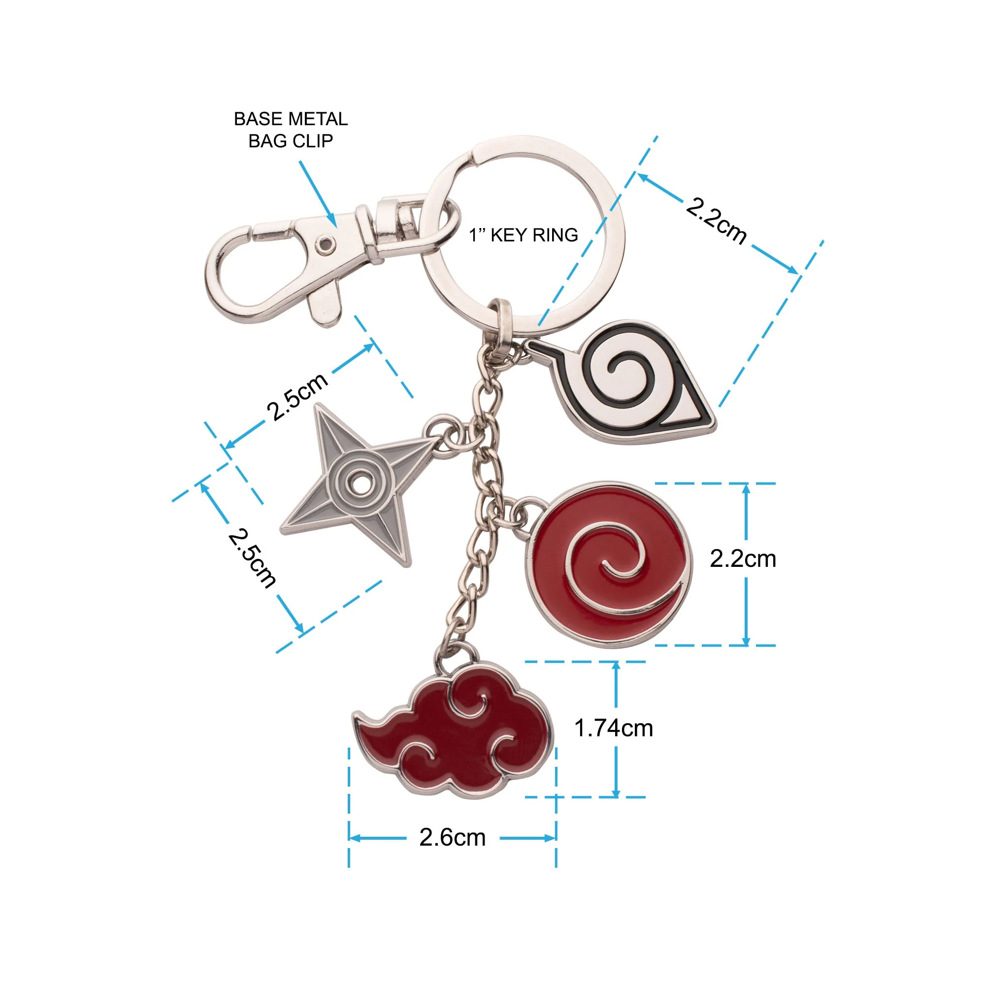 Naruto Cloud Multi Charm Keychain - Image 4