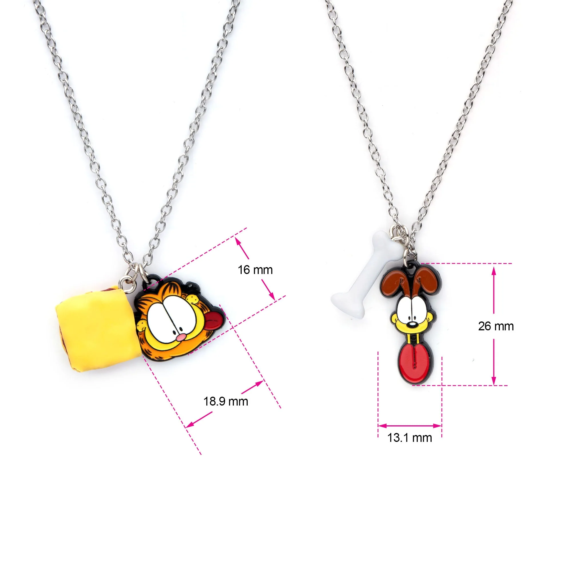 Nickelodeon Garfield and Oddie BFF Necklace Set - Image 3