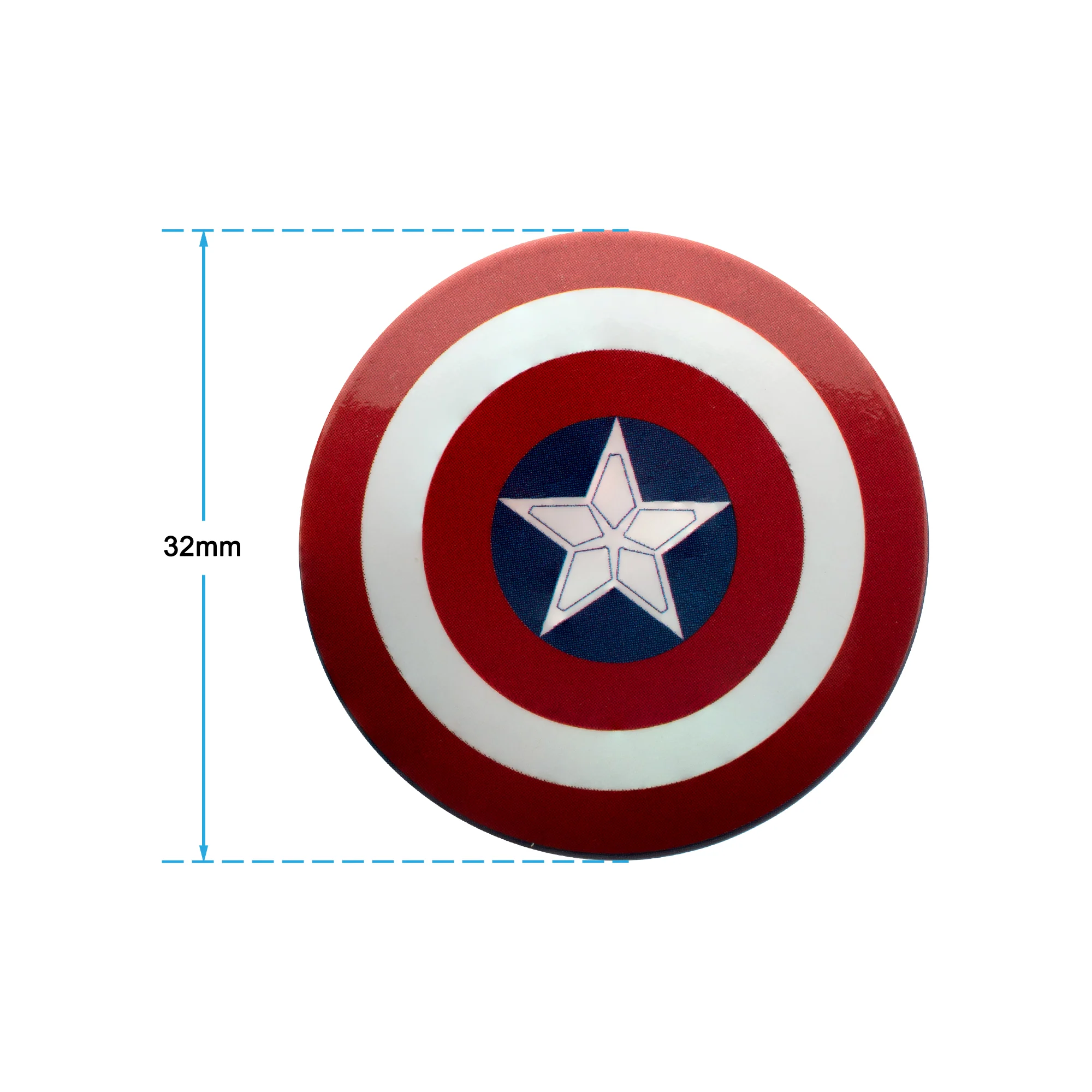 Rubies Marvel Avengers Endgame Captain America Shield Button Pin - Image 4