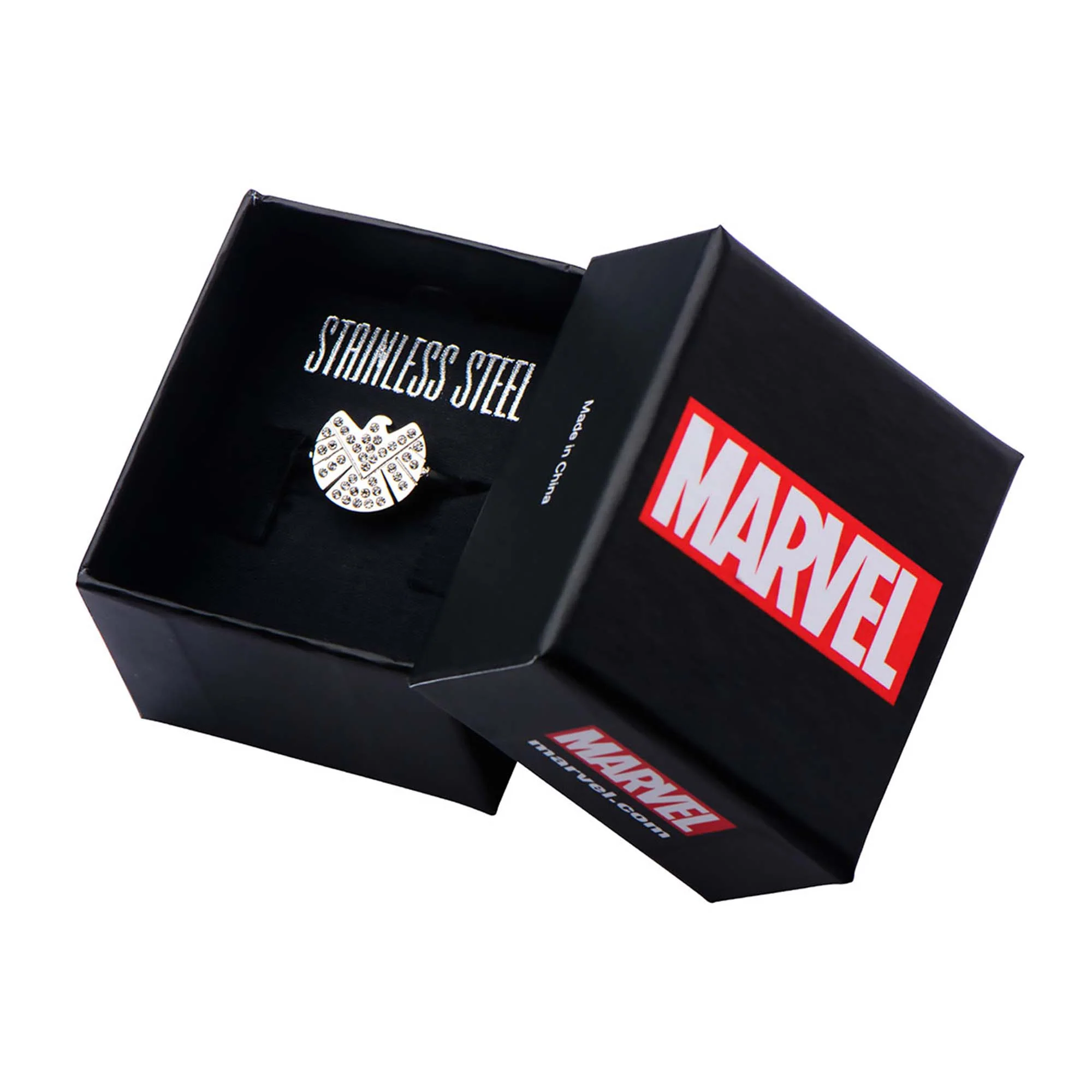 Marvel S.H.I.E.L.D Logo with CZ Petite Ring - Image 3