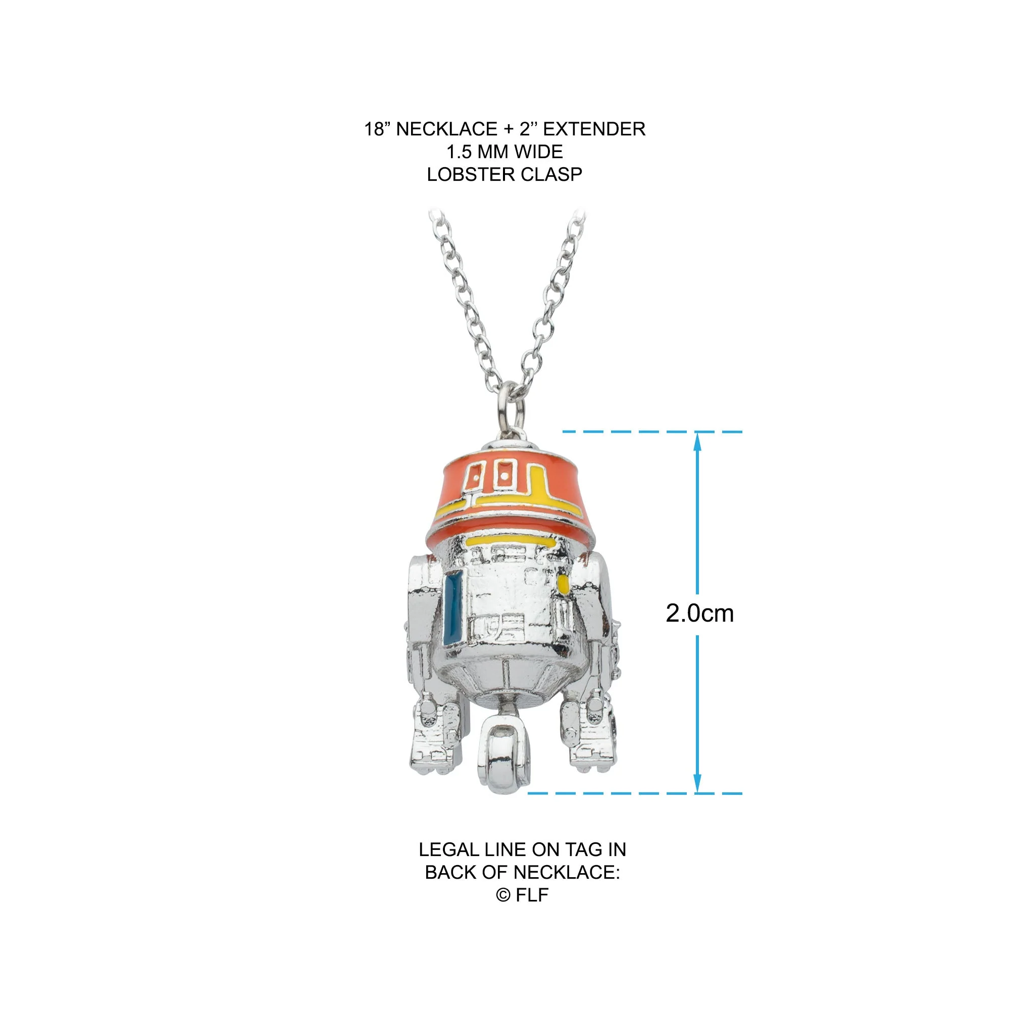Star Wars Ahsoka 3D Chopper Necklace - Image 3