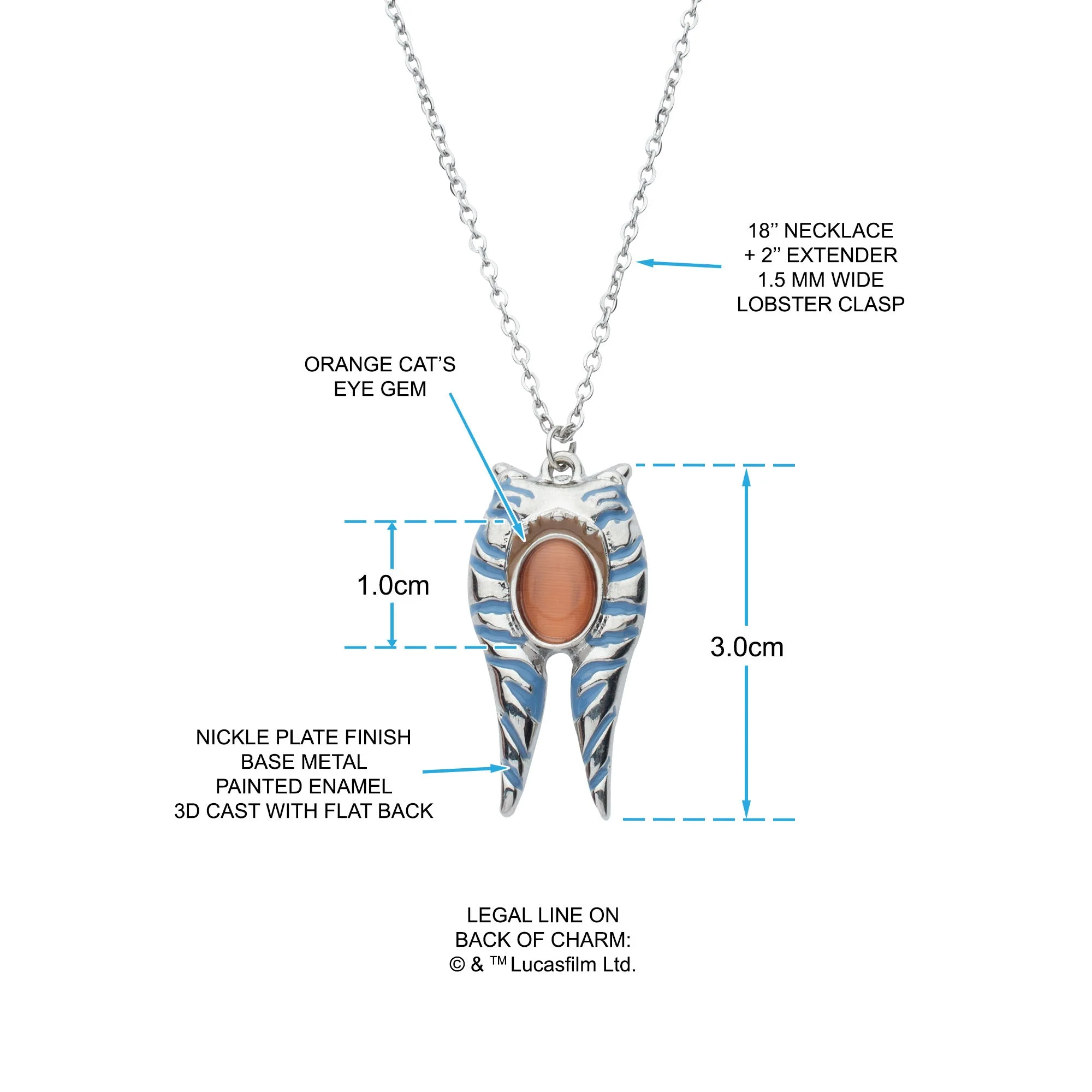 Star Wars Ahsoka 3D Mandrils Necklace - Image 4