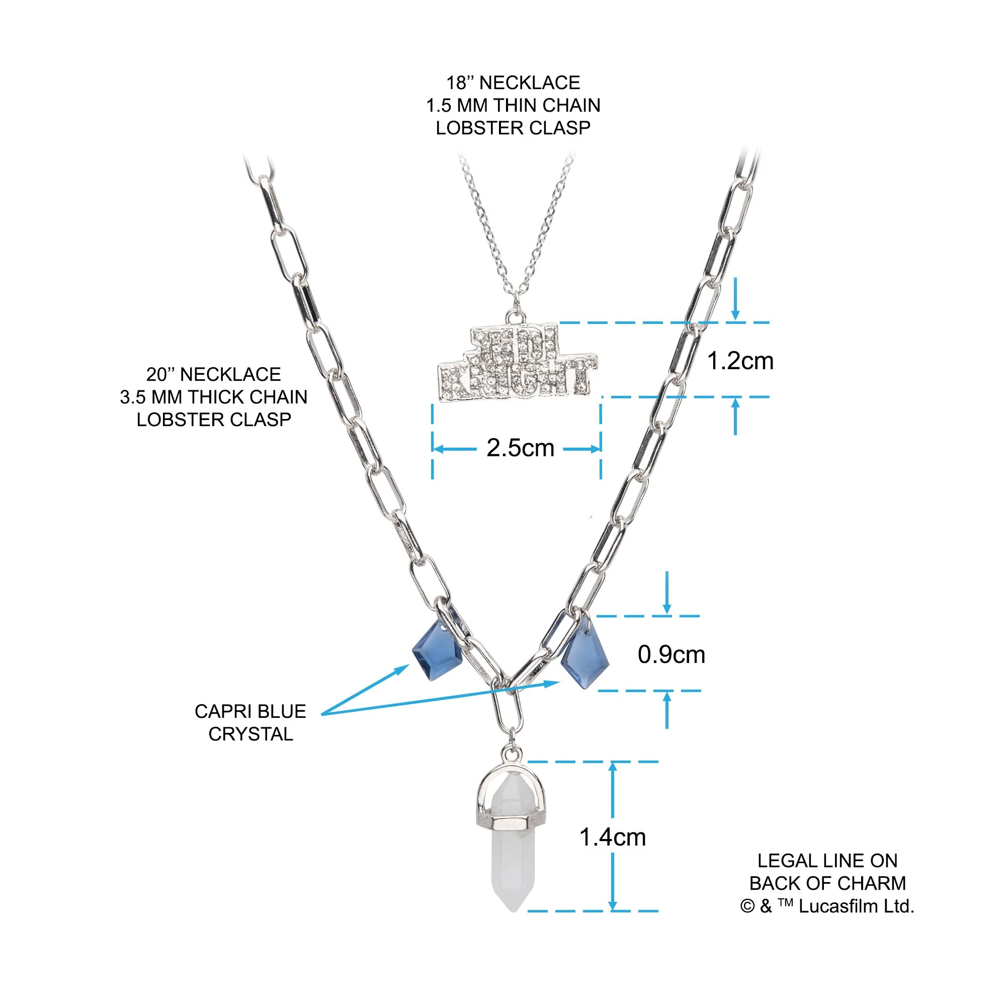 Star Wars Ahsoka Jedi Knight Tier Necklace - Image 4