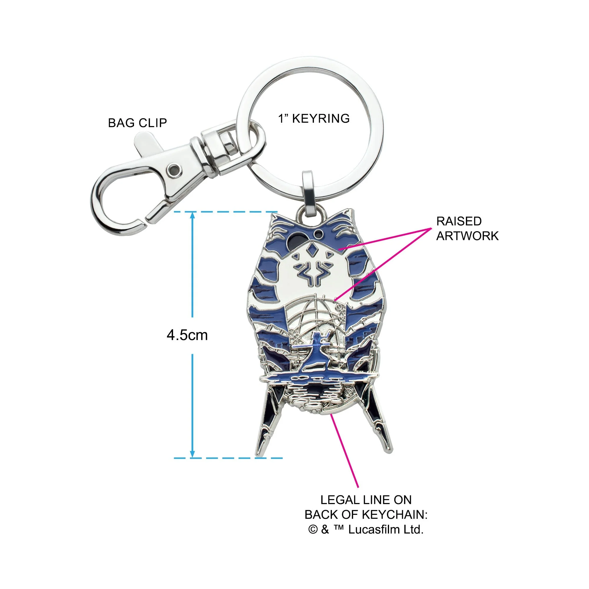 Star Wars Ahsoka Layered Keychain - Image 3