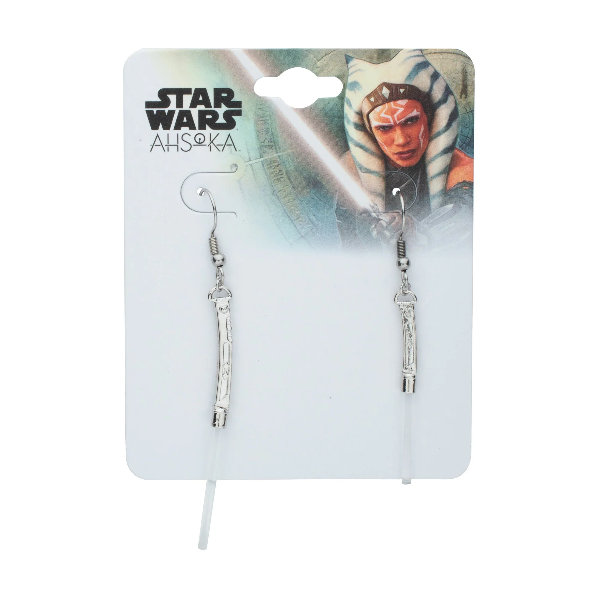 Star Wars Ahsoka Tano Lightsaber Drop Earrings - Image 2
