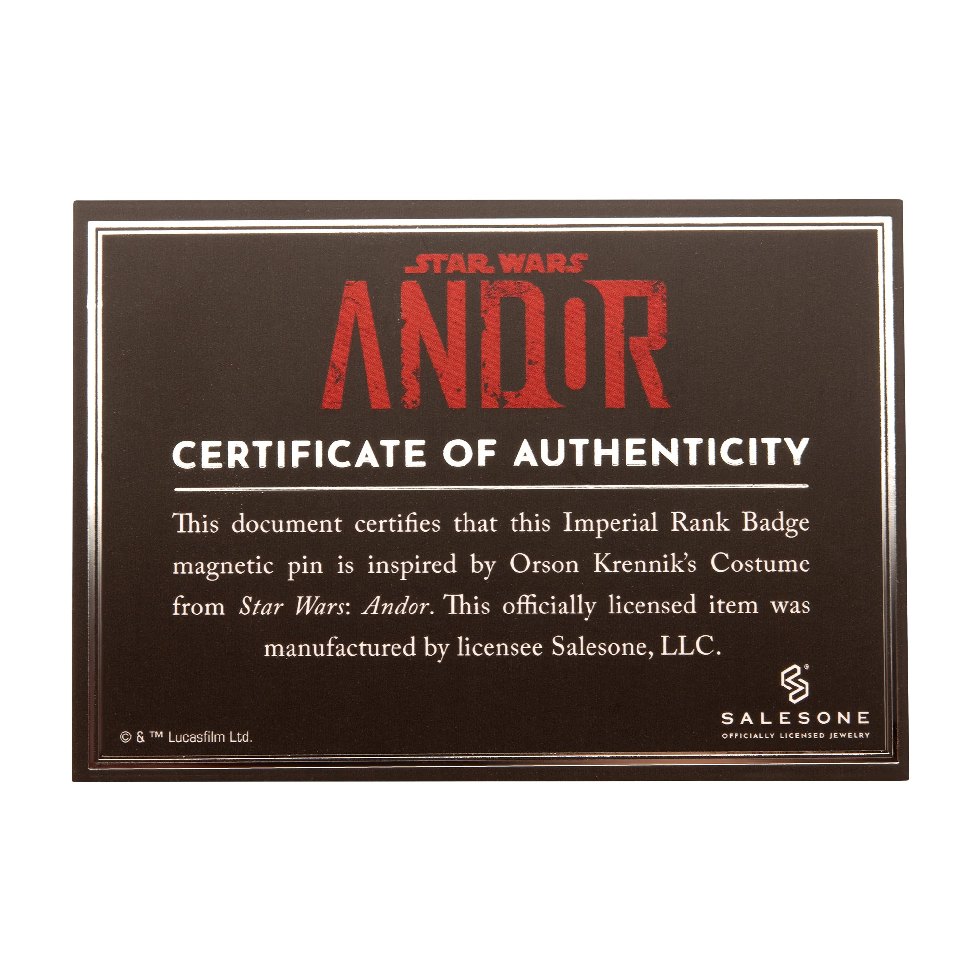 Star Wars Andor Orson Krennik Badge Magnetic Pin - Image 5
