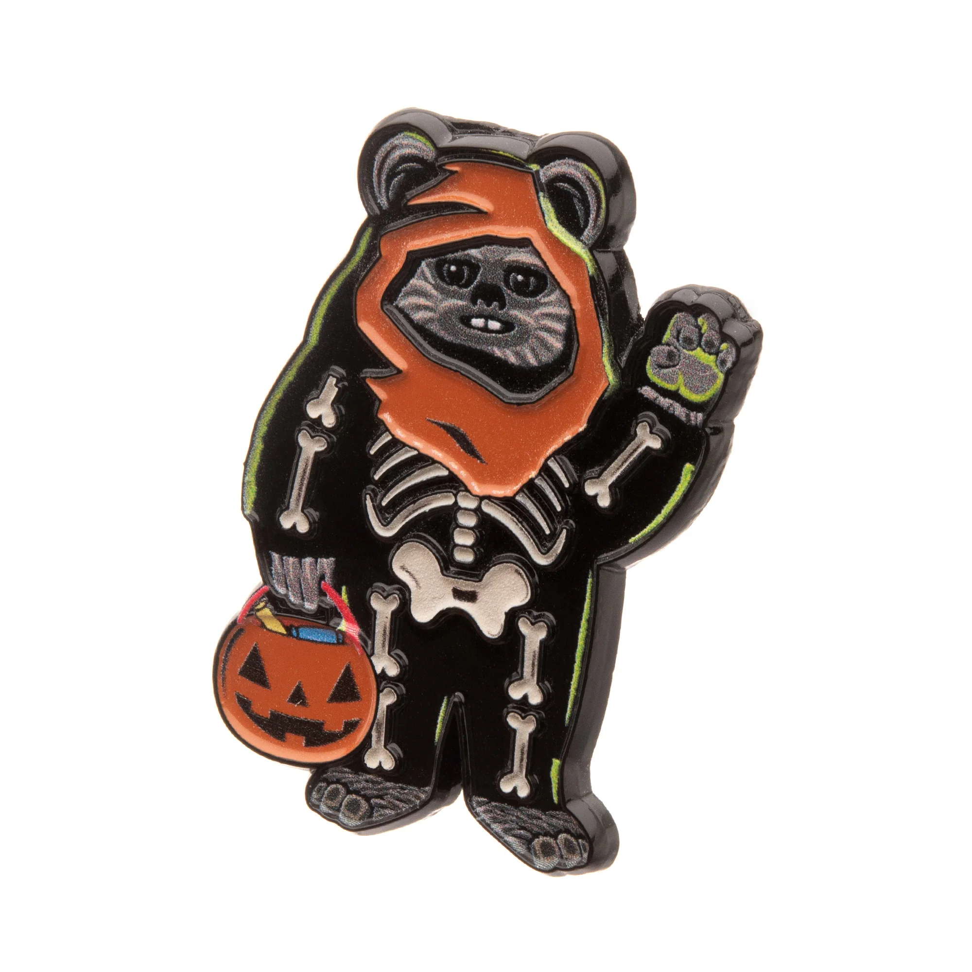 Star Wars Ewok Skeleton Halloween Pin - Image 4