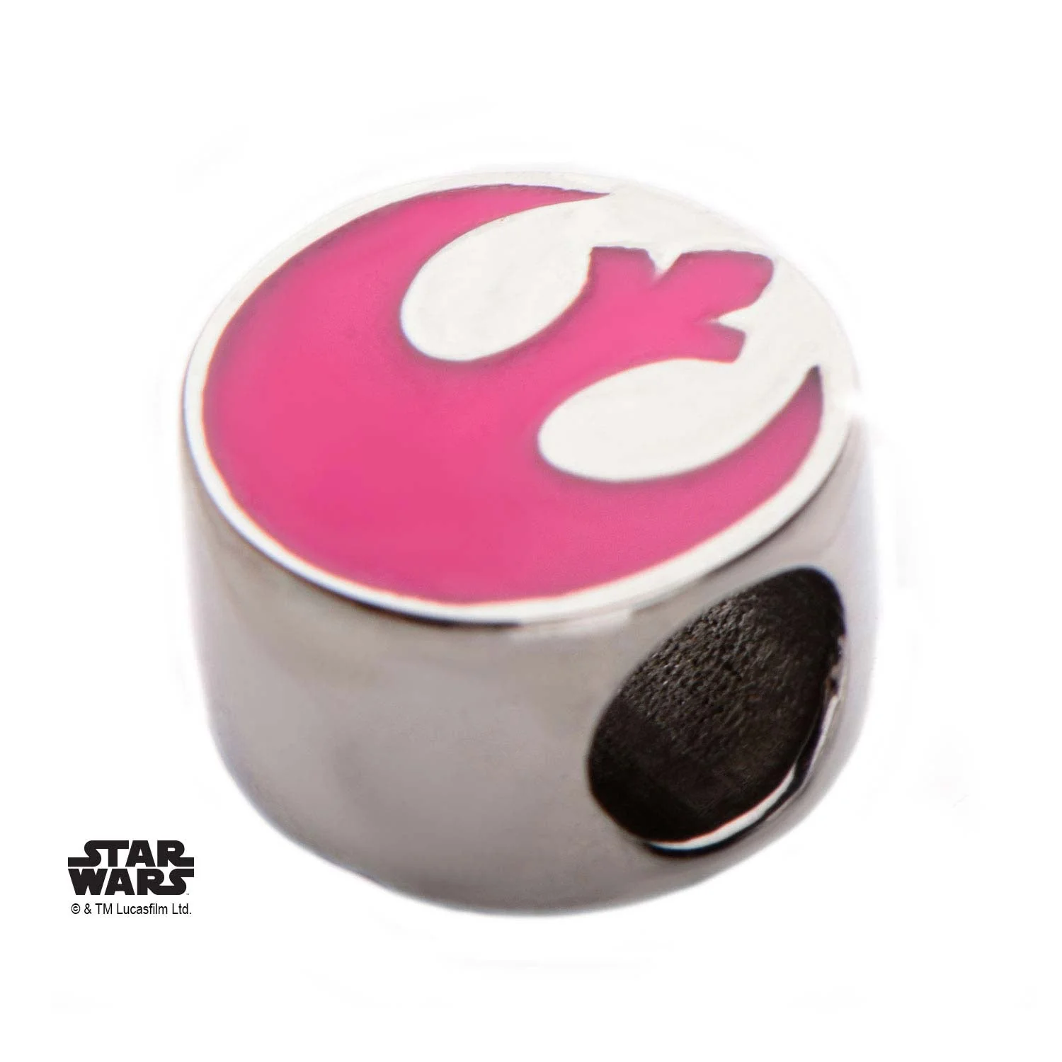 Star Wars Pink Rebel Alliance Symbol Bead Charm - Image 3