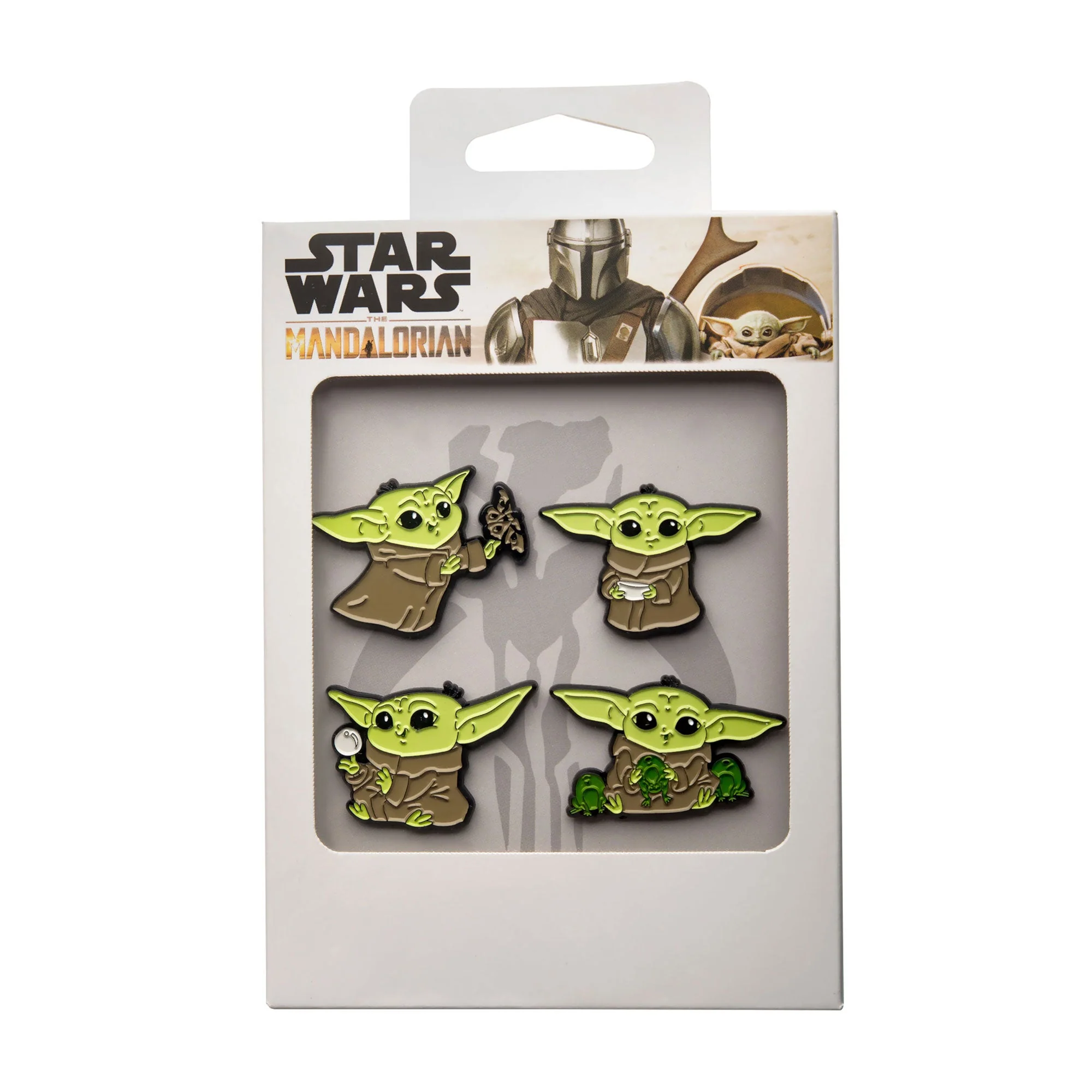 Star Wars The Mandalorian Baby Yodas The Child 4 Enamel Lapel Pin Set - Image 4