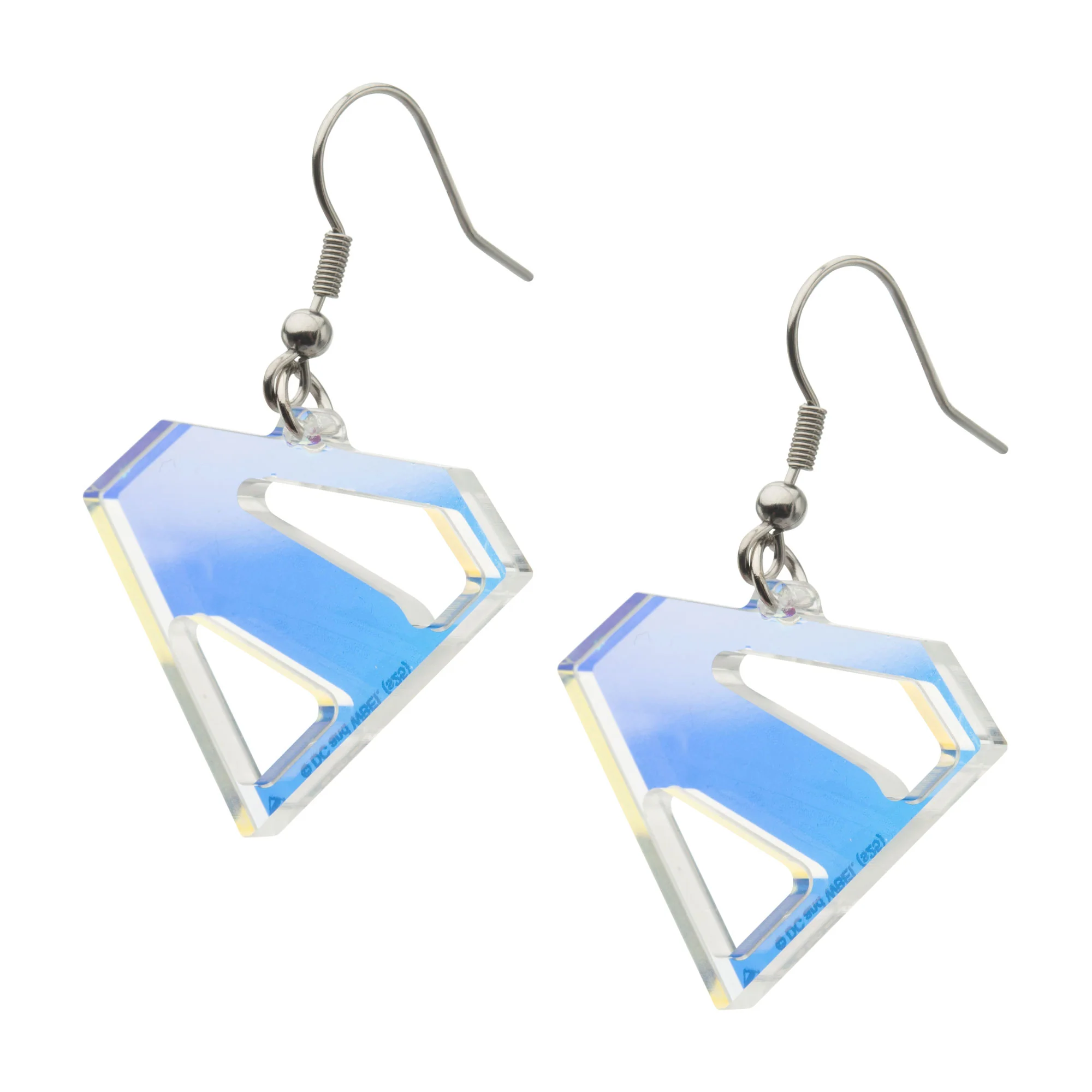 Superman Iridescent Transparent Earrings - Image 4