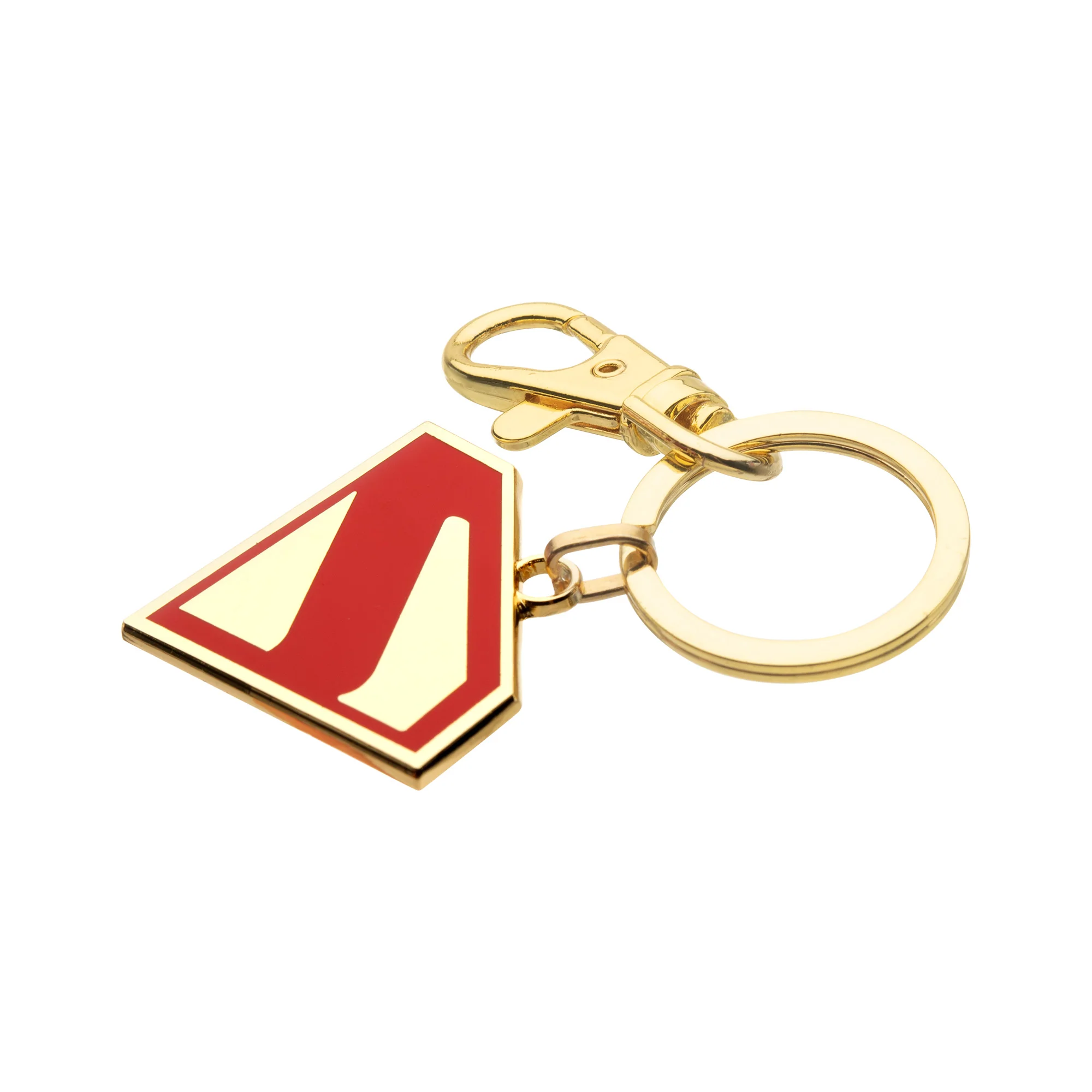 Superman Movie Logo Keychain – Gold & Red Enamel Collectible - Image 3