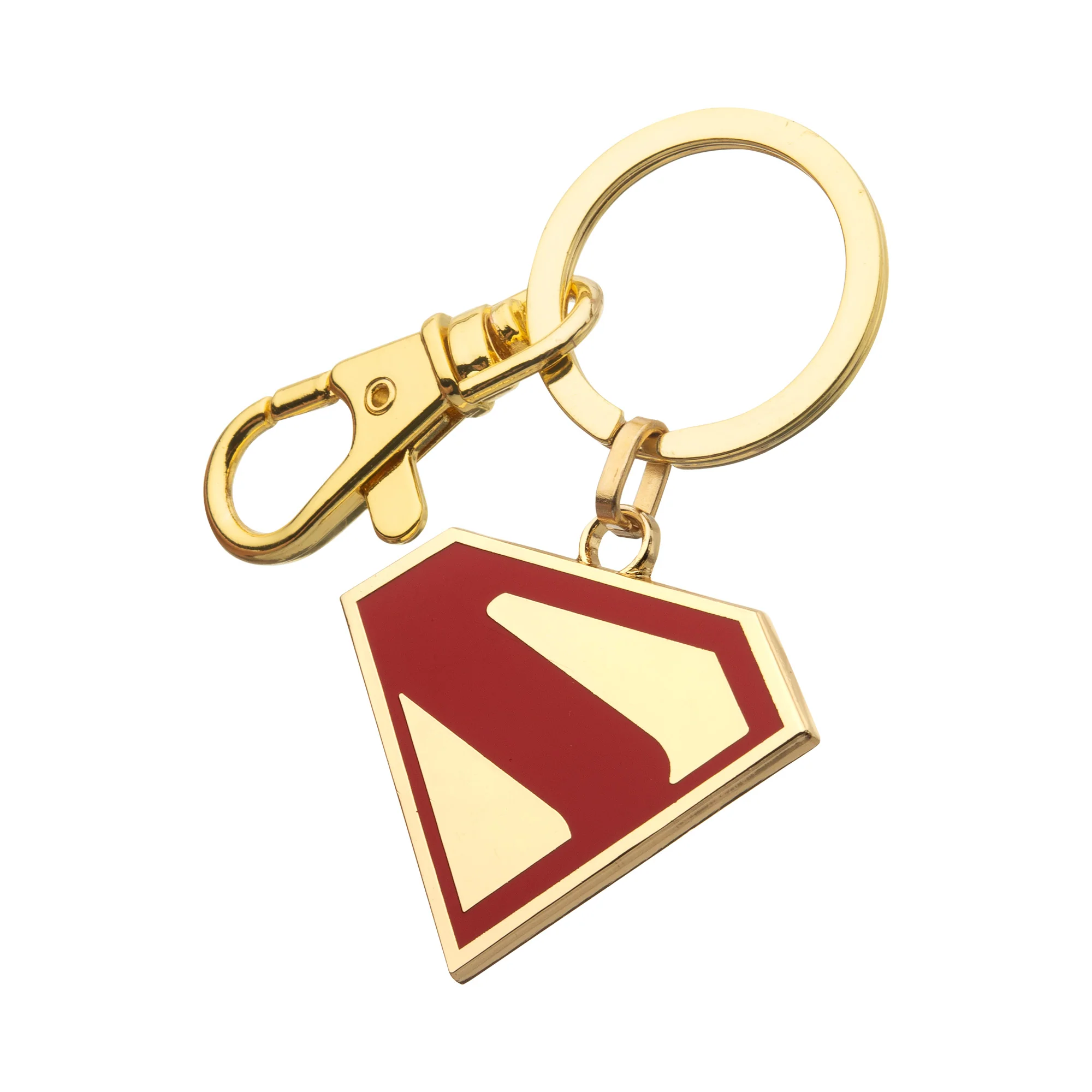 Superman Movie Logo Keychain – Gold & Red Enamel Collectible - Image 4
