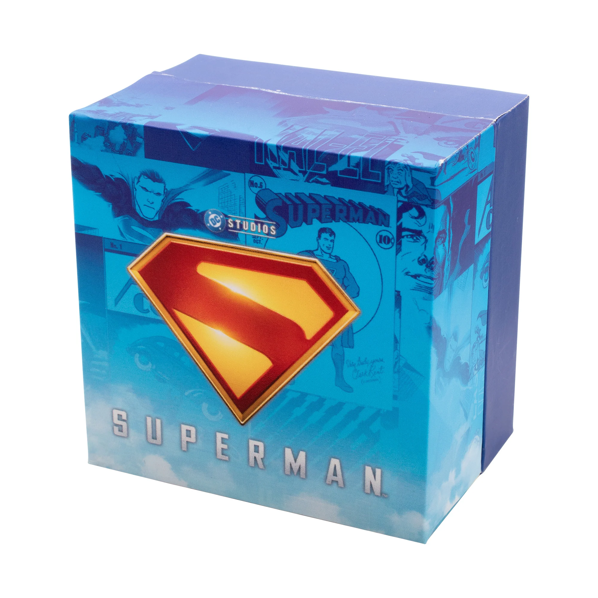 Superman Logo Shield Huggie Earrings – Bold Gold & Red Emblem Jewelry Sold by piece - Image 4