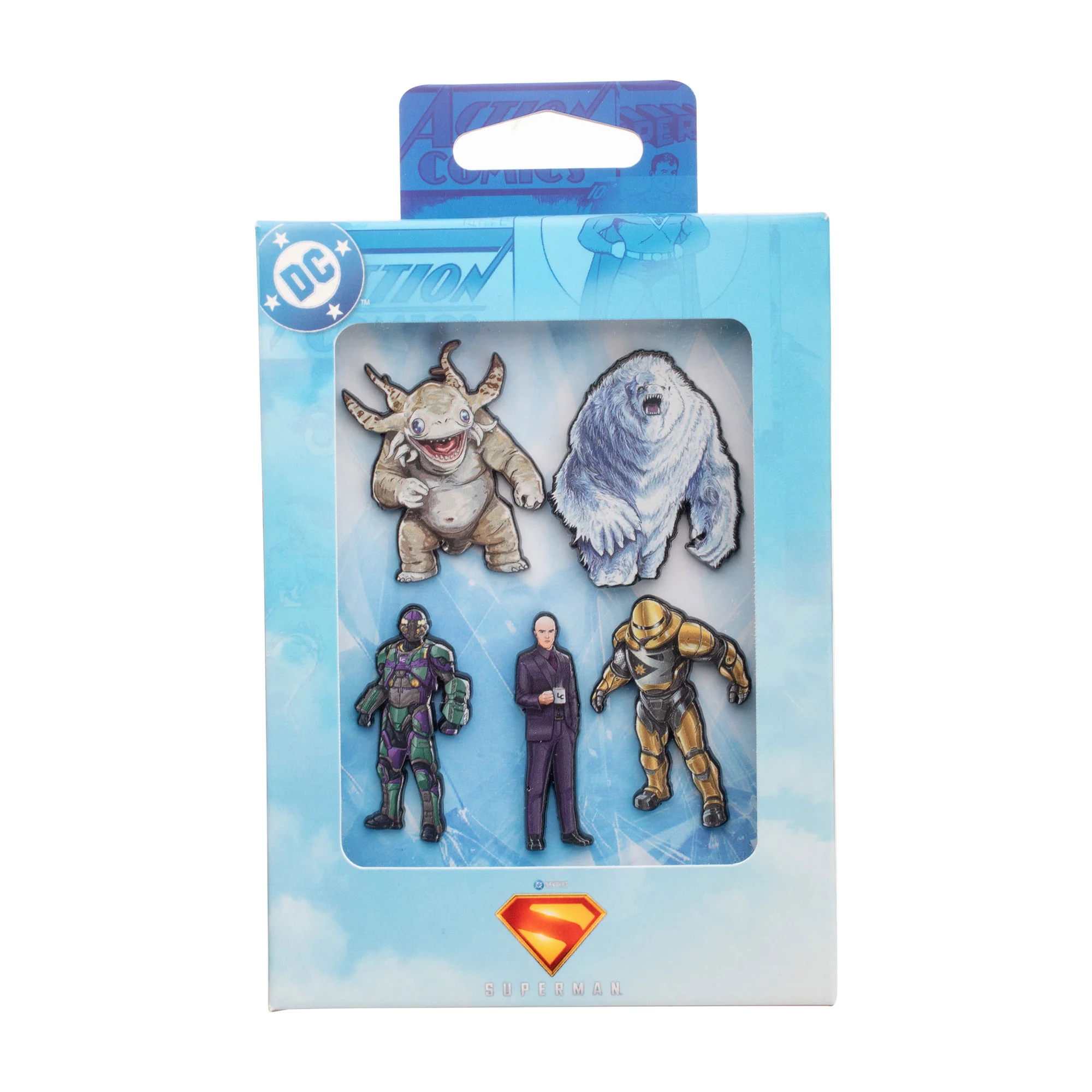 Superman Movie Monster and Villain Pin Set – 5-Piece Collectible Jewelry - Image 2