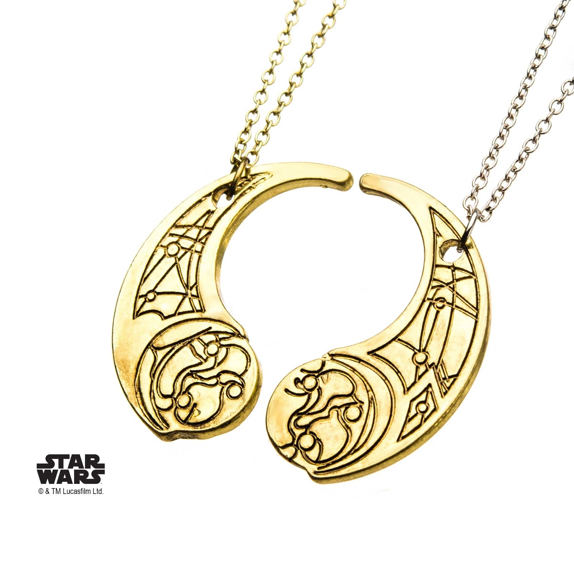 Star Wars The Last Jedi Crescent Moon Haysian Smelt Necklace - Image 3