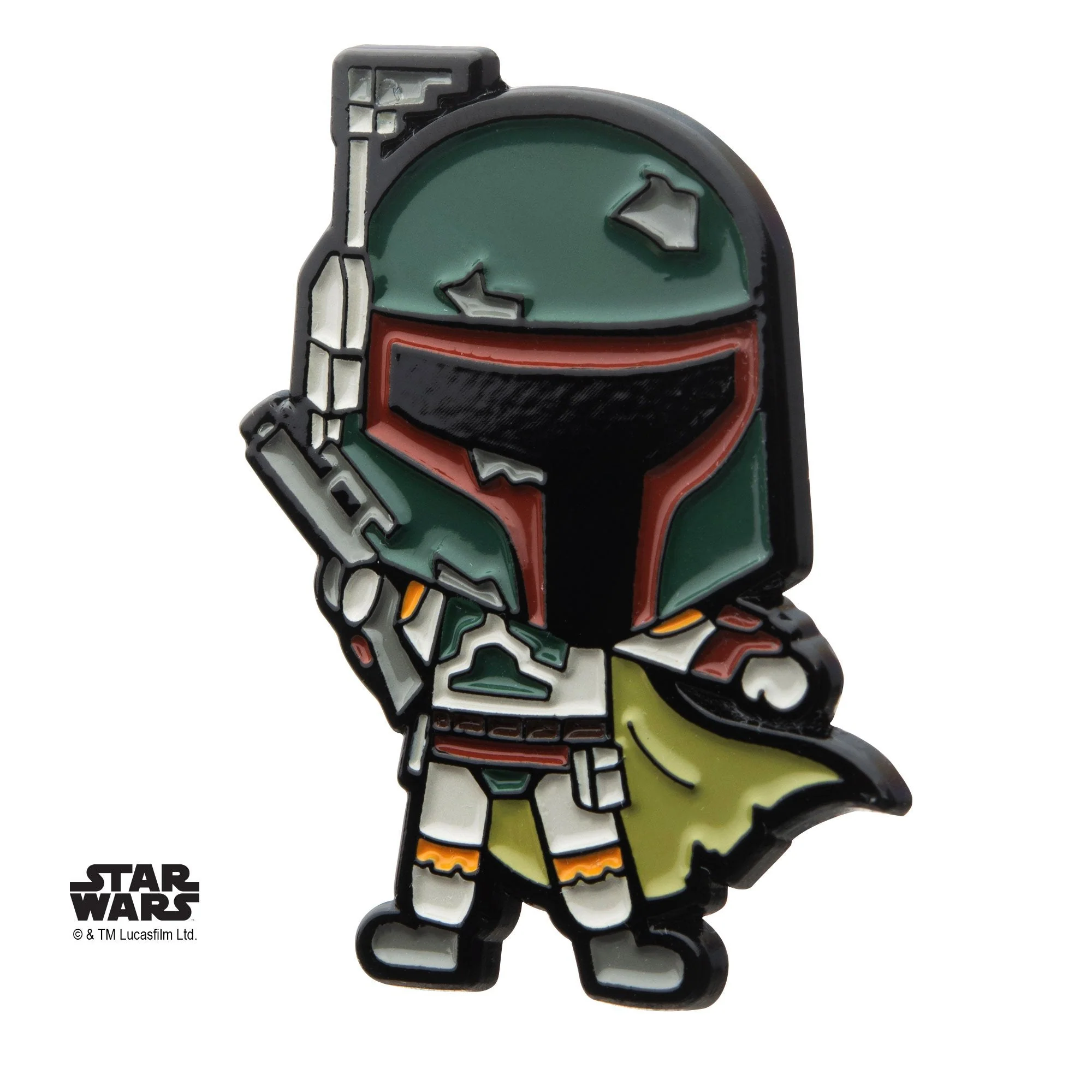 Star Wars Boba Fett Chibi Enamel Pin - Image 3